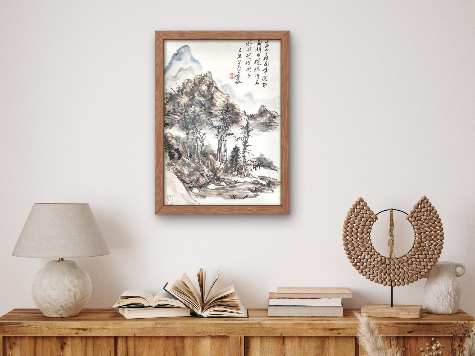 Viewing the Lake by Huang Binhong, 1949, Orientalism and Exoticism, fine art print