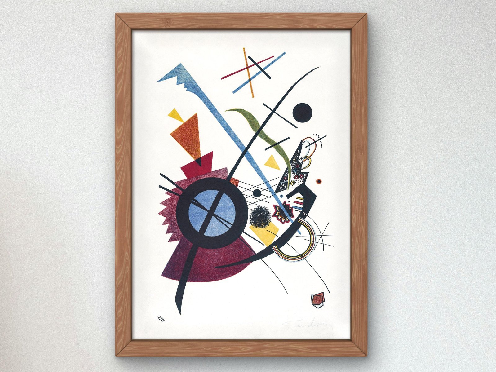 Violet by Wassily Kandinsky, 1923, Cubism and Abstract Art, fine art print