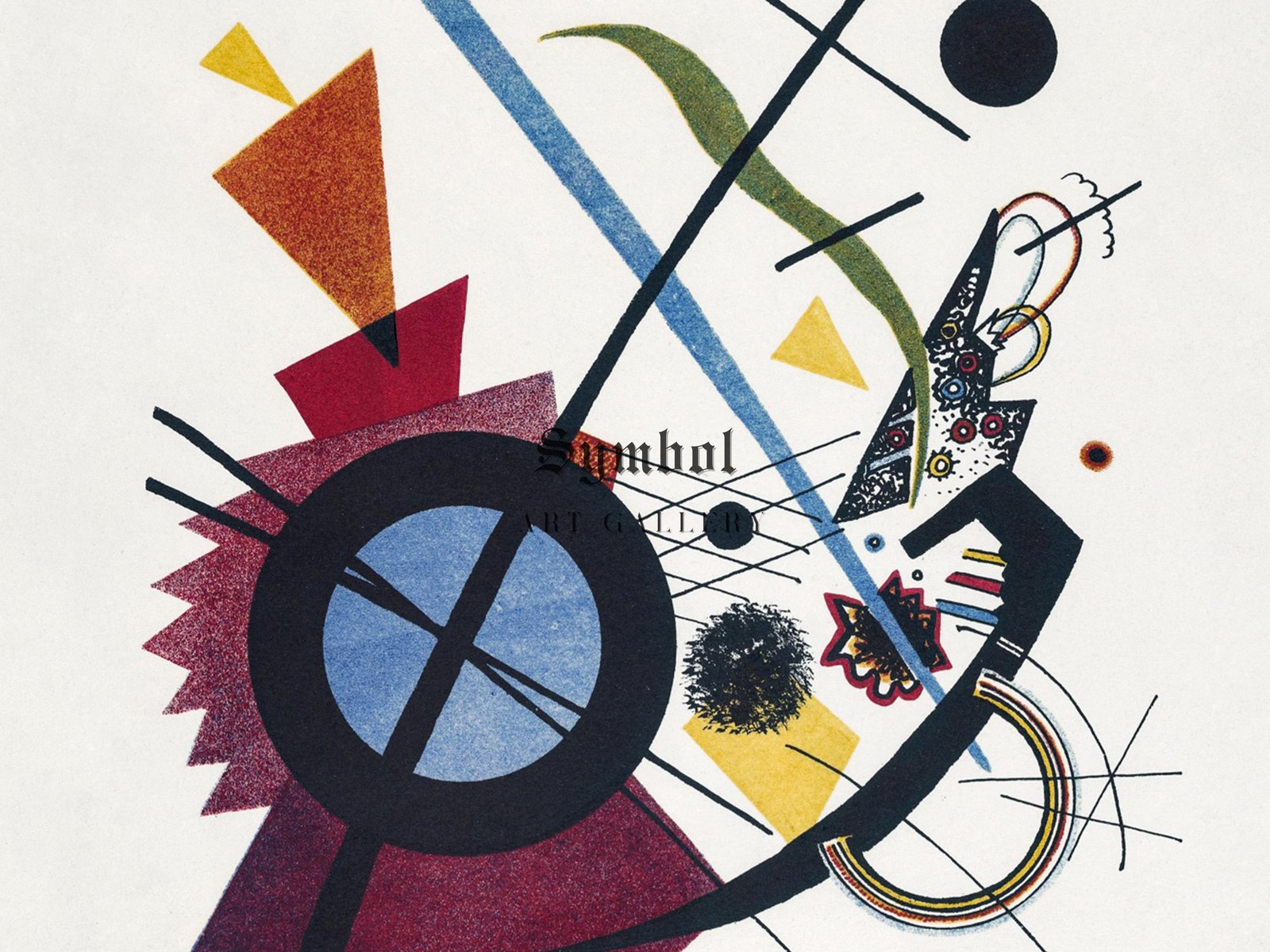 Violet by Wassily Kandinsky, 1923, Cubism and Abstract Art, fine art print
