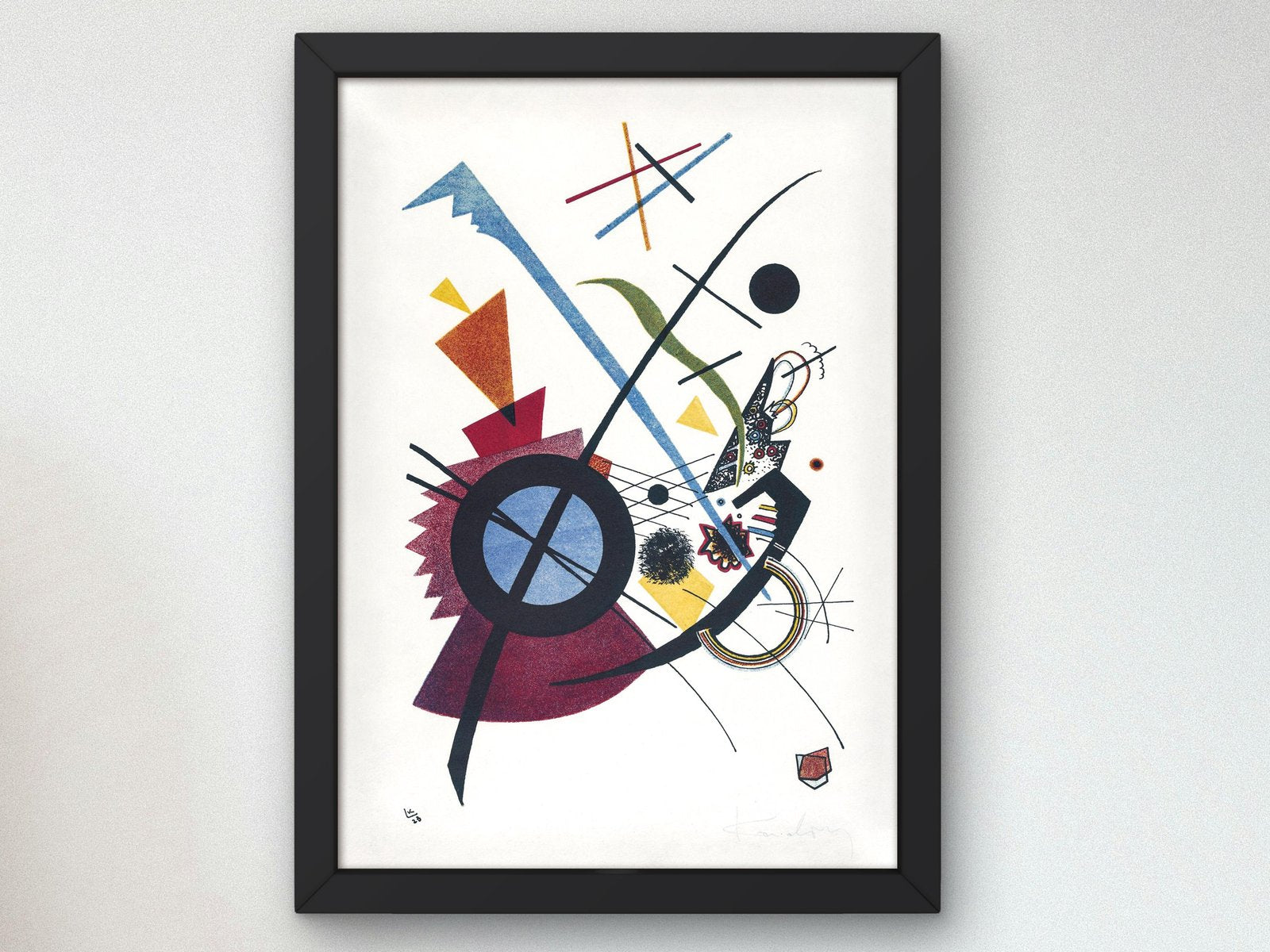 Violet by Wassily Kandinsky, 1923, Cubism and Abstract Art, fine art print