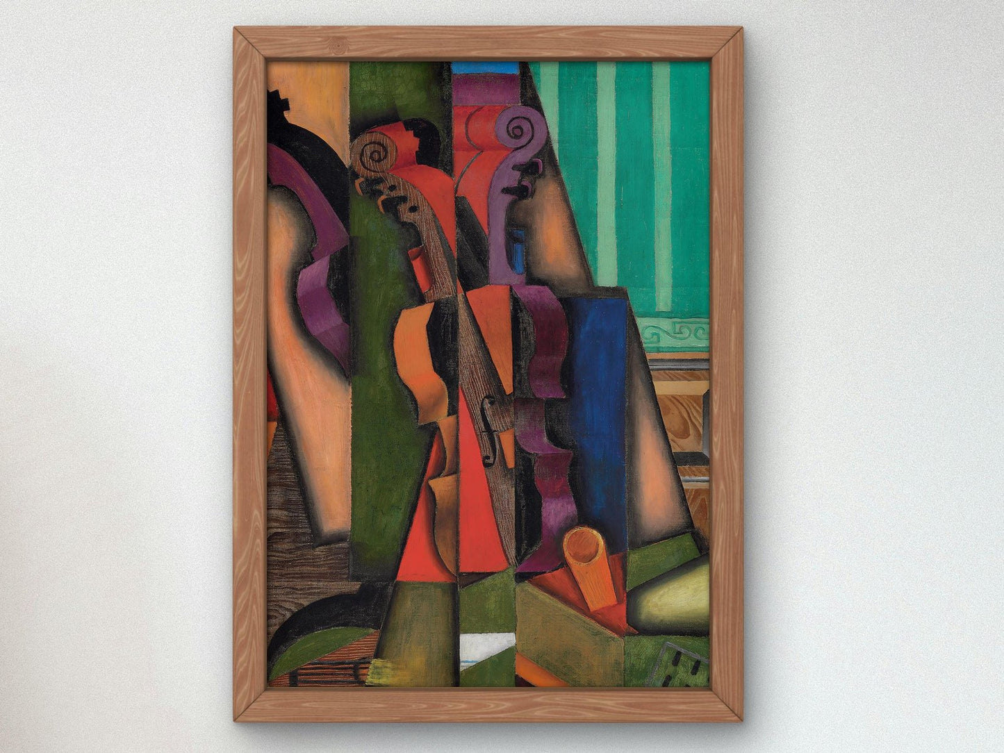 Violon et guitare by Juan Gris, 1913, Cubism, fine art print