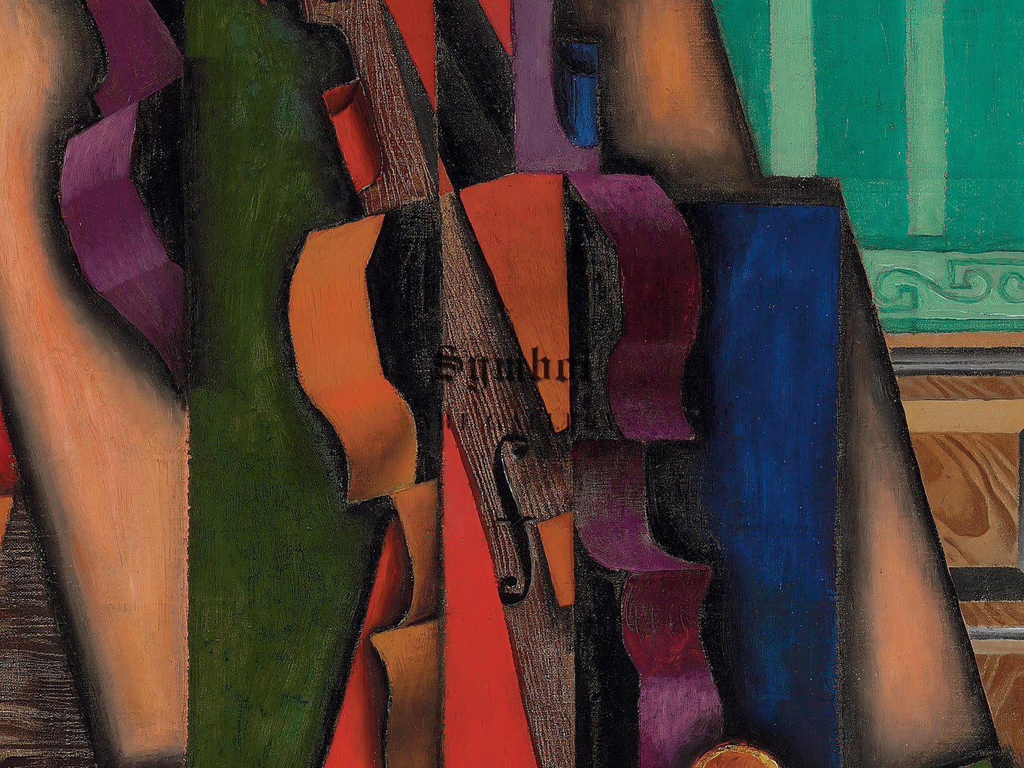 Violon et guitare by Juan Gris, 1913, Cubism, fine art print