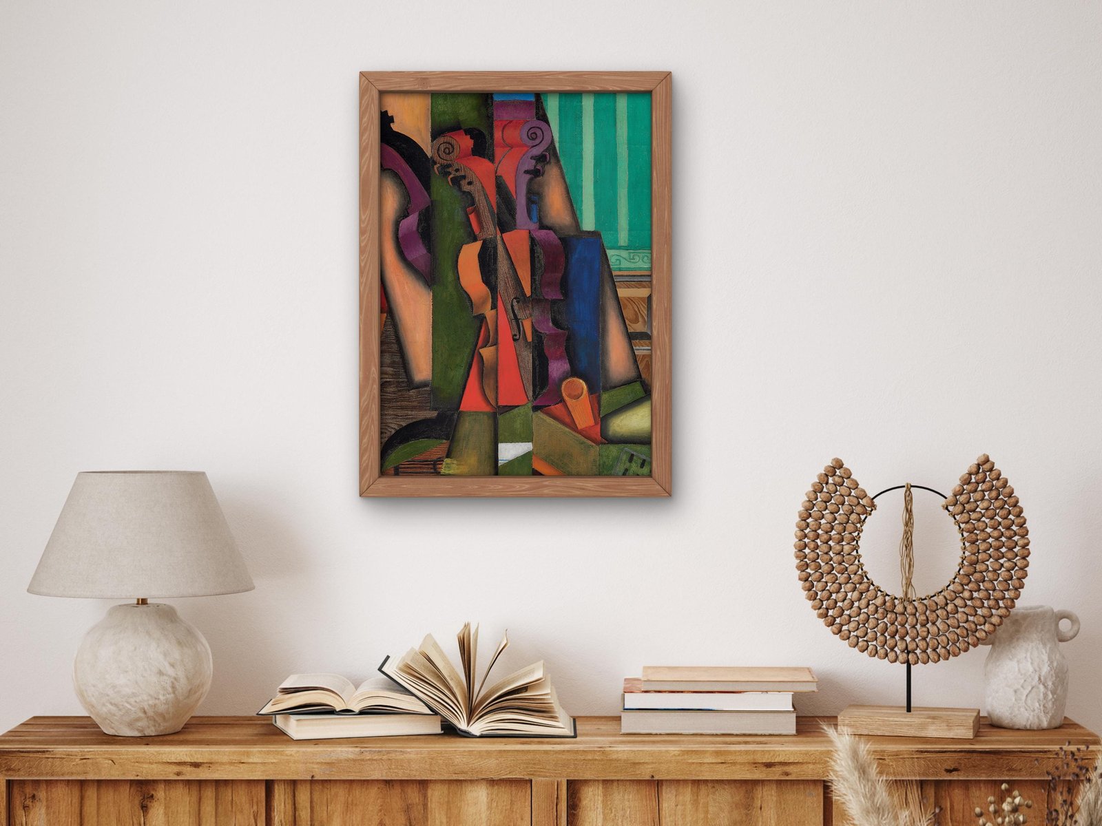 Violon et guitare by Juan Gris, 1913, Cubism, fine art print