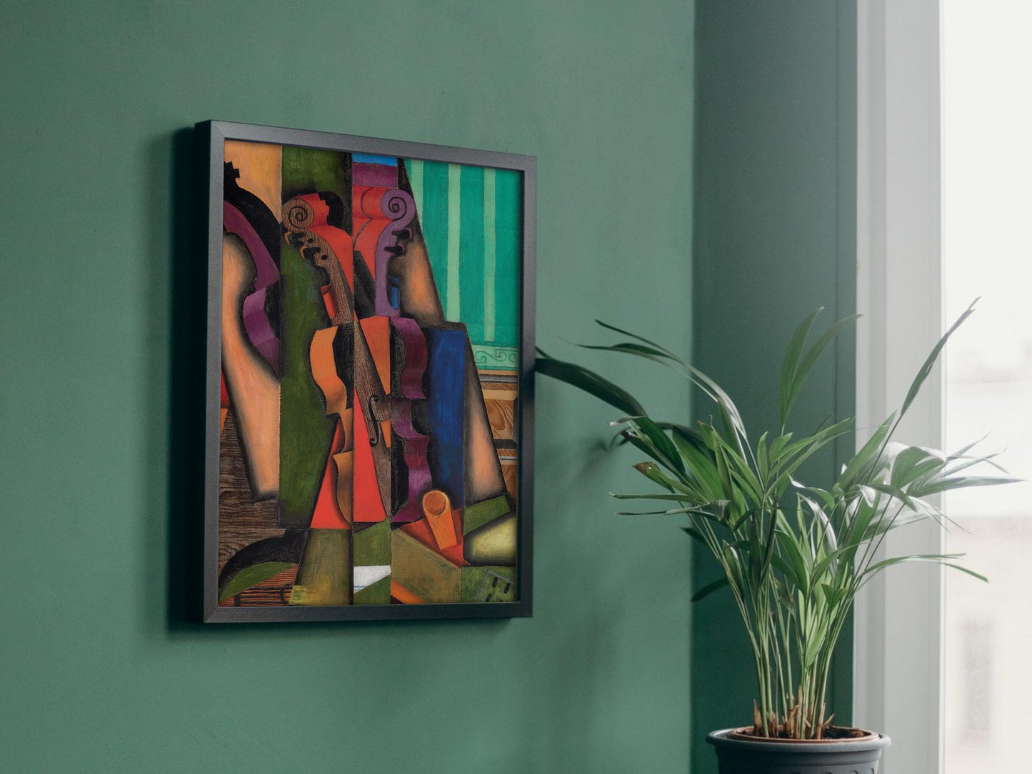 Violon et guitare by Juan Gris, 1913, Cubism, fine art print