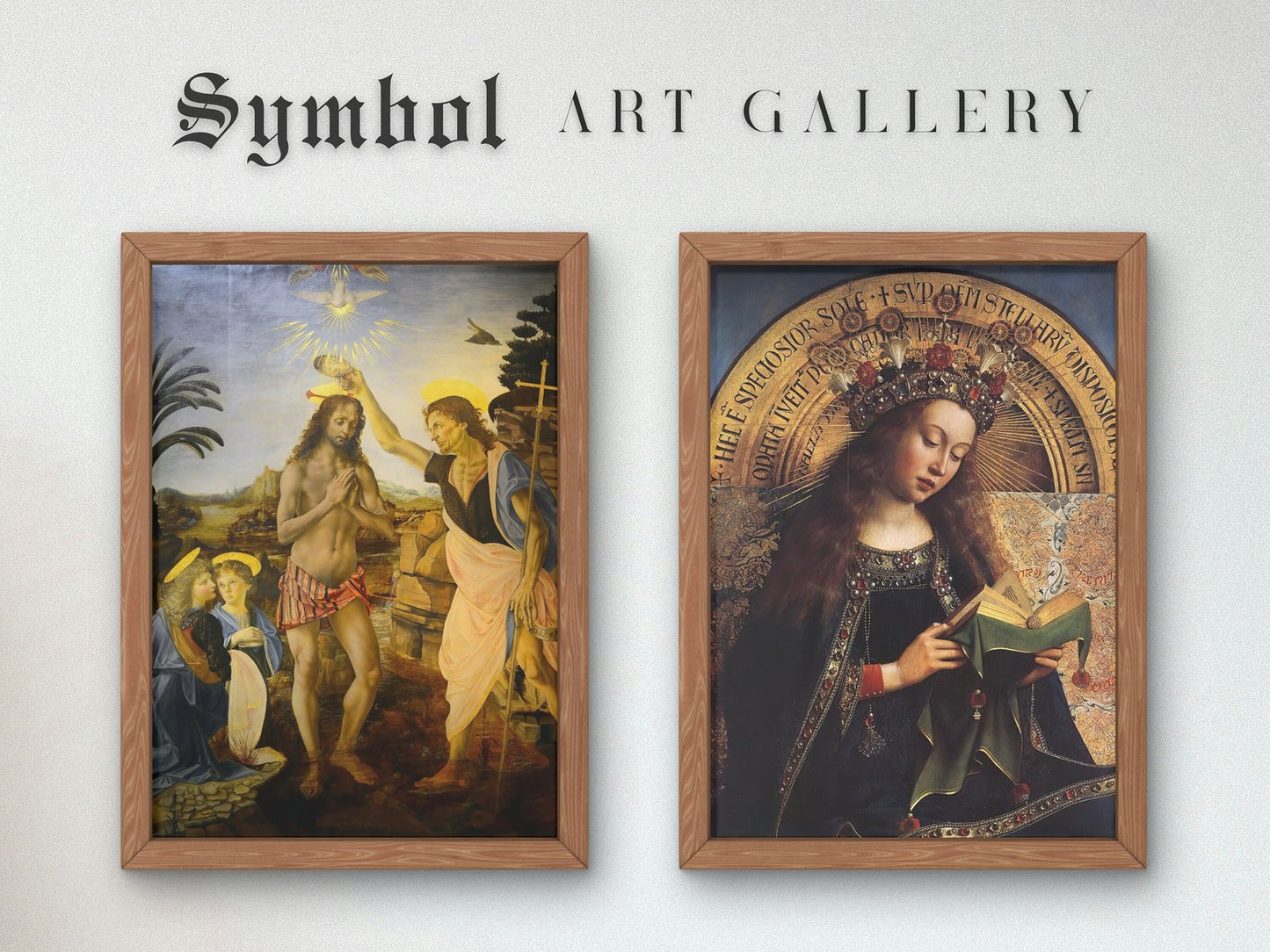 Virgin Mary from the Ghent Altarpiece by Jan van Eyck, 1432, Renaissance, fine art print
