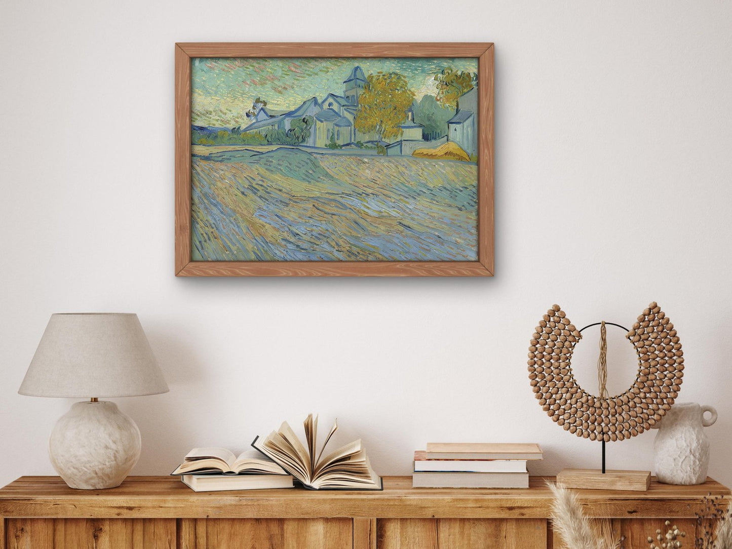Vue de l'asile et de la Chapelle de Saint-Rémy by Vincent van Gogh, 1889, Post-Impressionism, fine art print