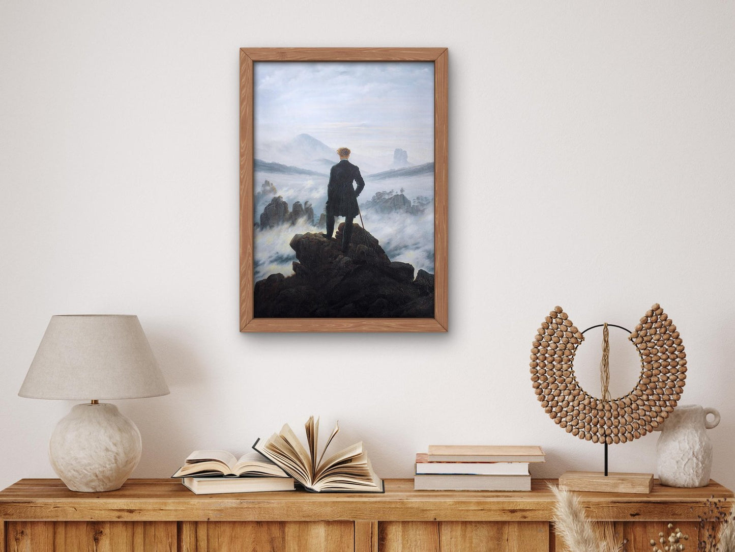 Wanderer above the Sea of Fog by Caspar David Friedrich, 1818, Romanticism and Classical Landscapes, fine art print
