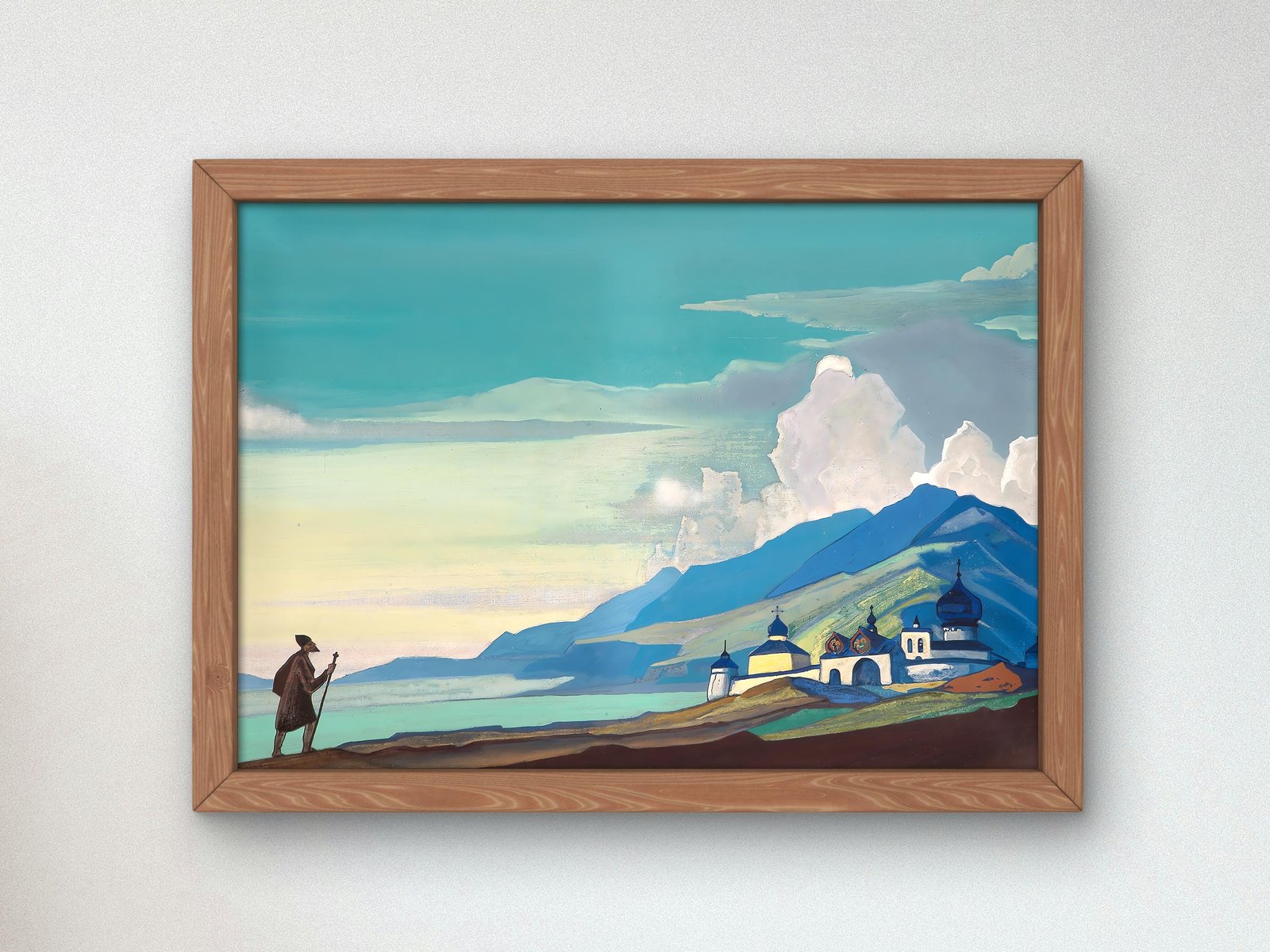 Wanderer from the Resplendent City by Nicholas Roerich, 1933, Surrealism and Modern Art, fine art print
