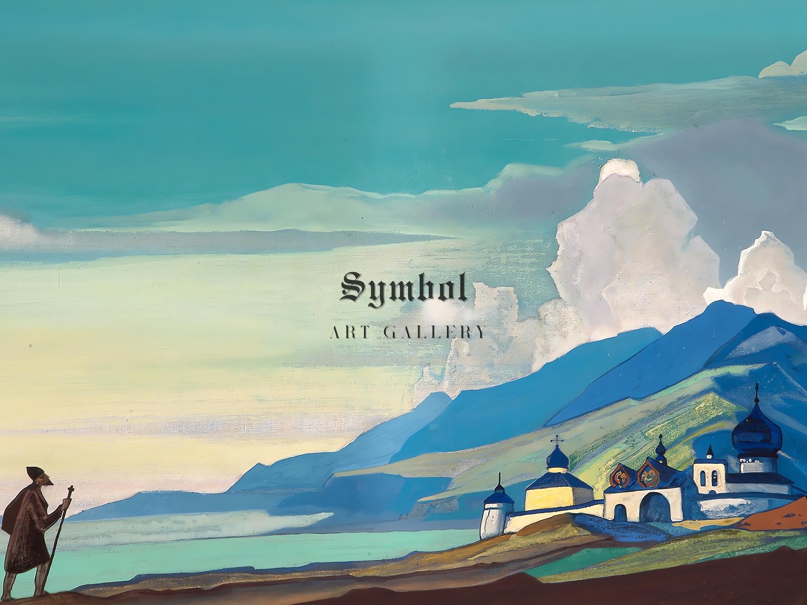 Wanderer from the Resplendent City by Nicholas Roerich, 1933, Surrealism and Modern Art, fine art print