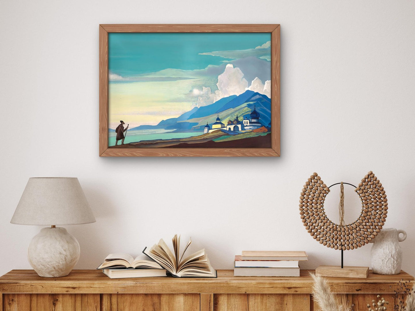 Wanderer from the Resplendent City by Nicholas Roerich, 1933, Surrealism and Modern Art, fine art print