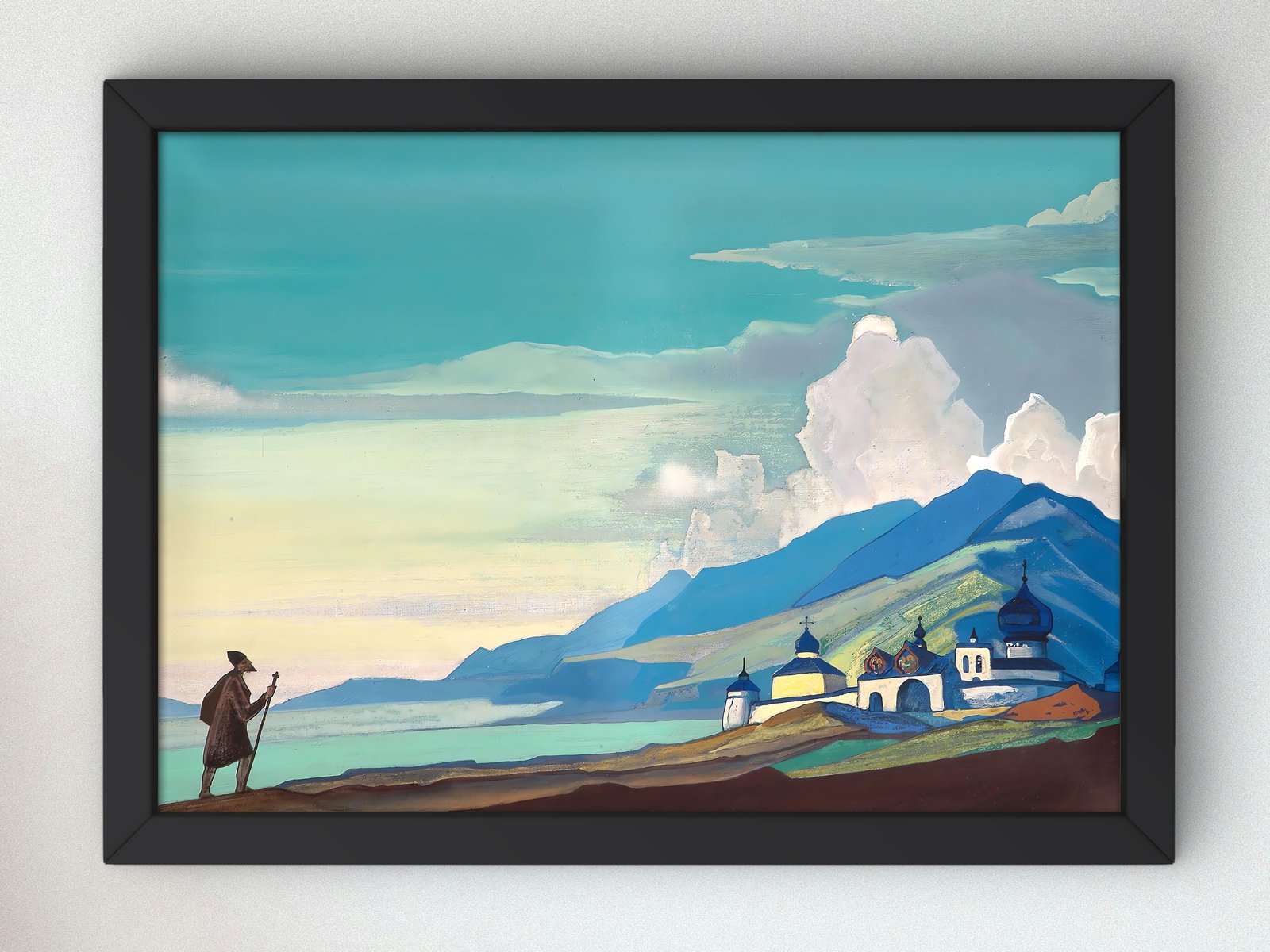 Wanderer from the Resplendent City by Nicholas Roerich, 1933, Surrealism and Modern Art, fine art print