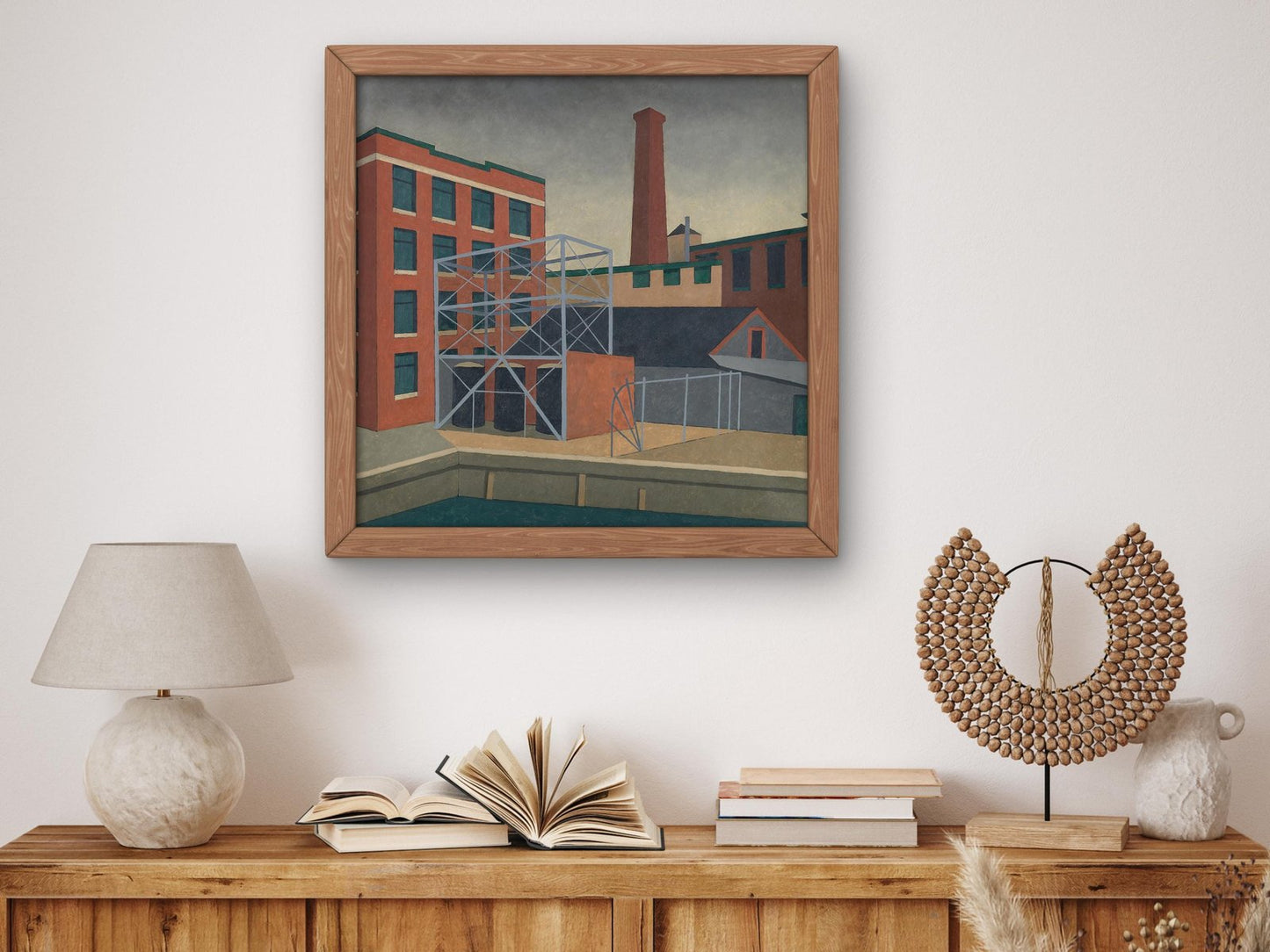 Waterfront Mill by Niles Spencer, 1940, Art Deco and American Modernism, fine art print