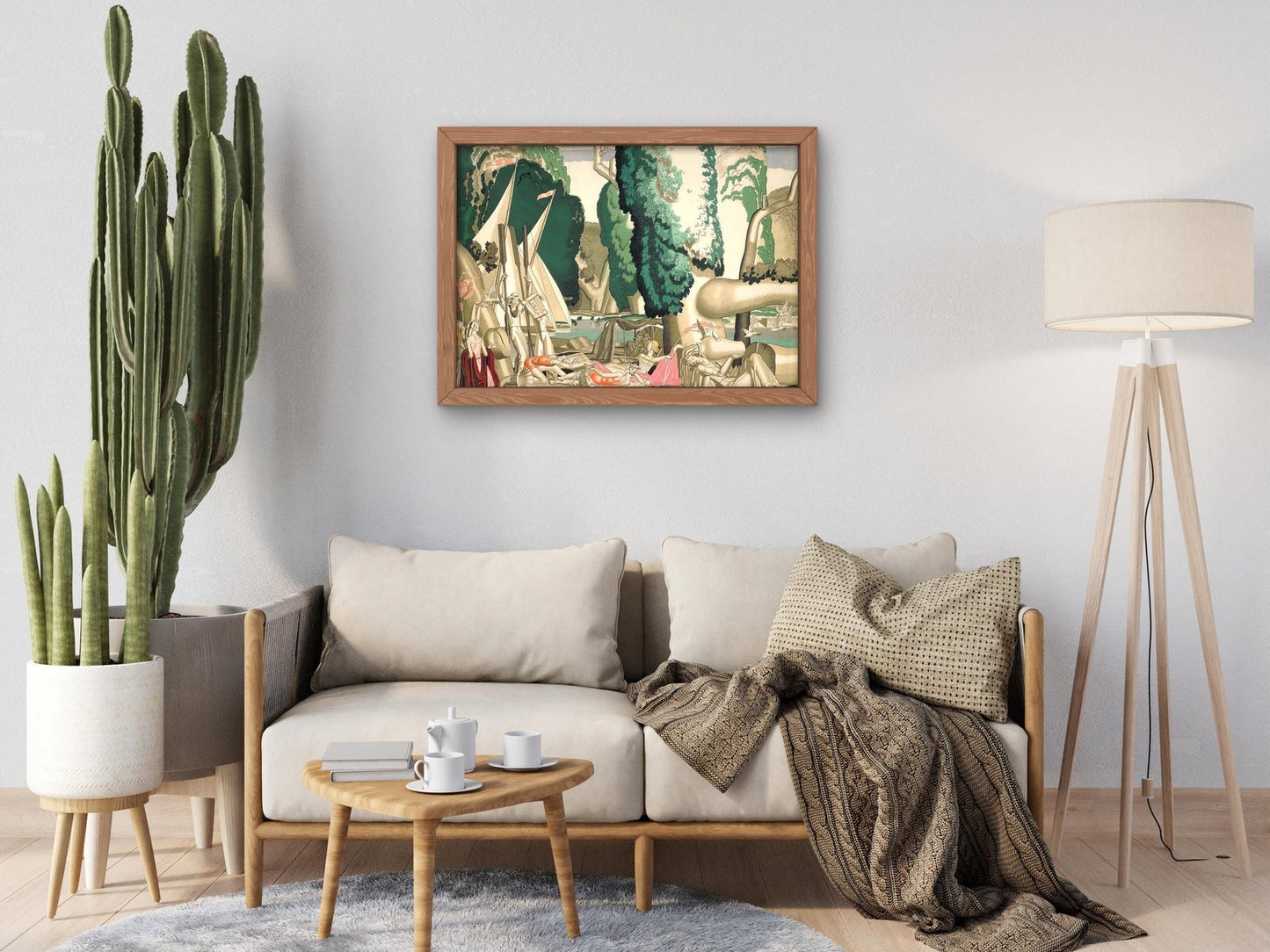 Where is this bower beside the silver Thames by Jean Dupas, 1930, Art Deco and American Modernism, fine art print