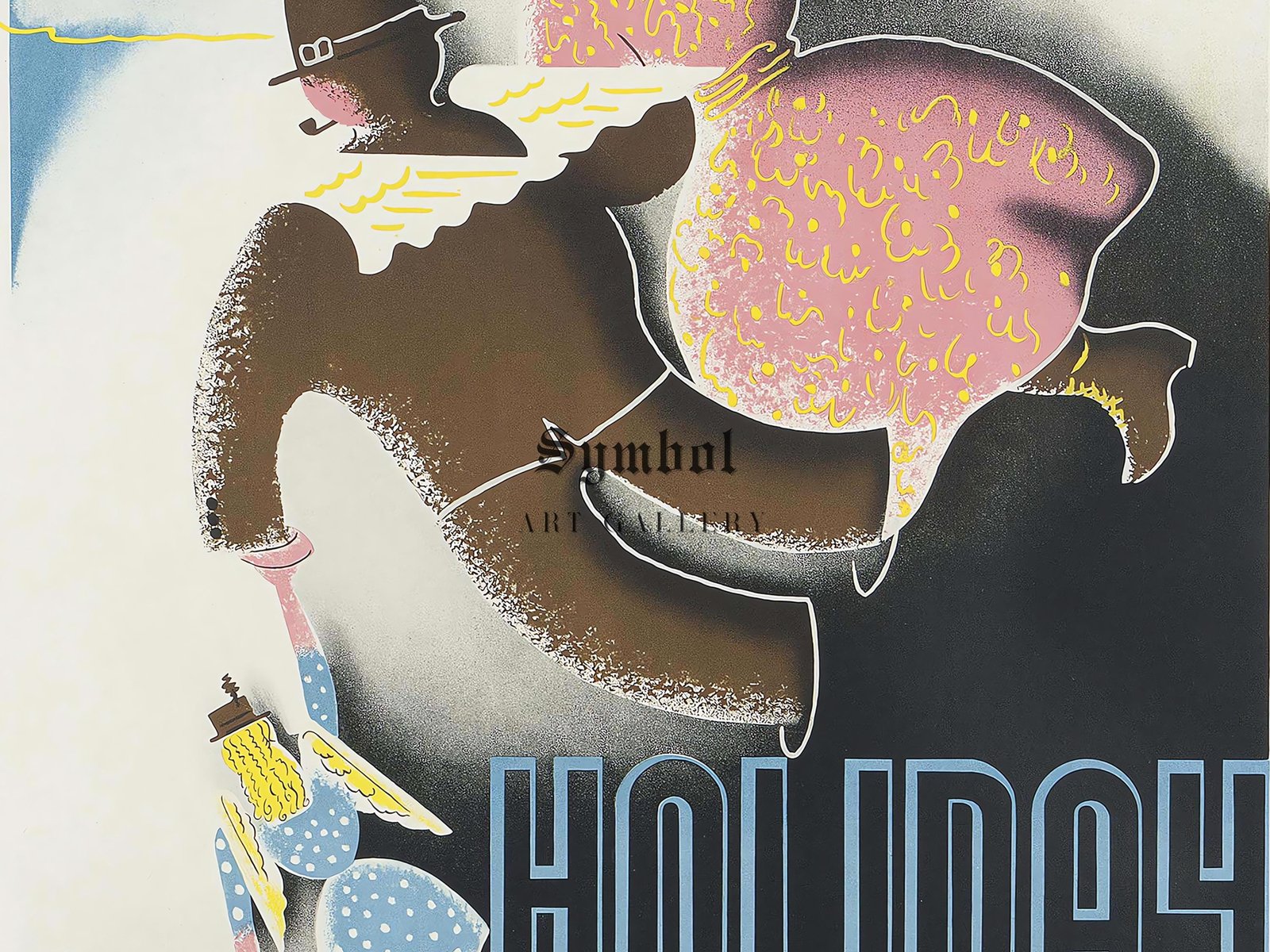 Whitsuntide Holiday by Edward McKnight Kauffer, 1933, Vintage Ads and Posters movement, fine art print