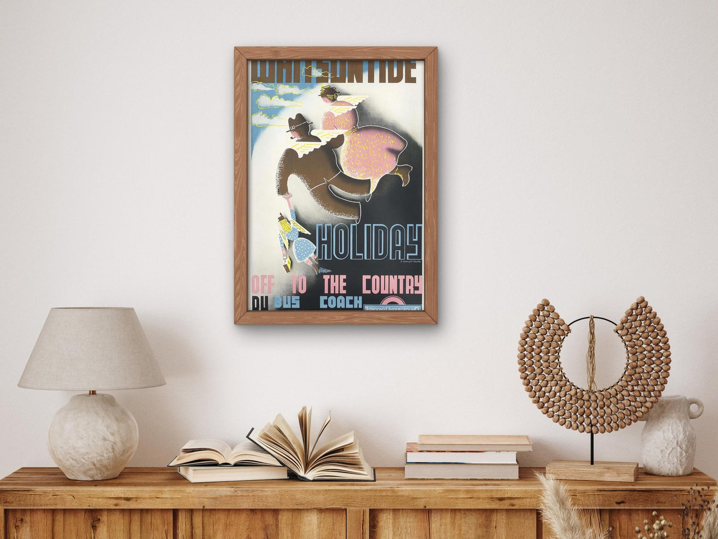 Whitsuntide Holiday by Edward McKnight Kauffer, 1933, Vintage Ads and Posters movement, fine art print