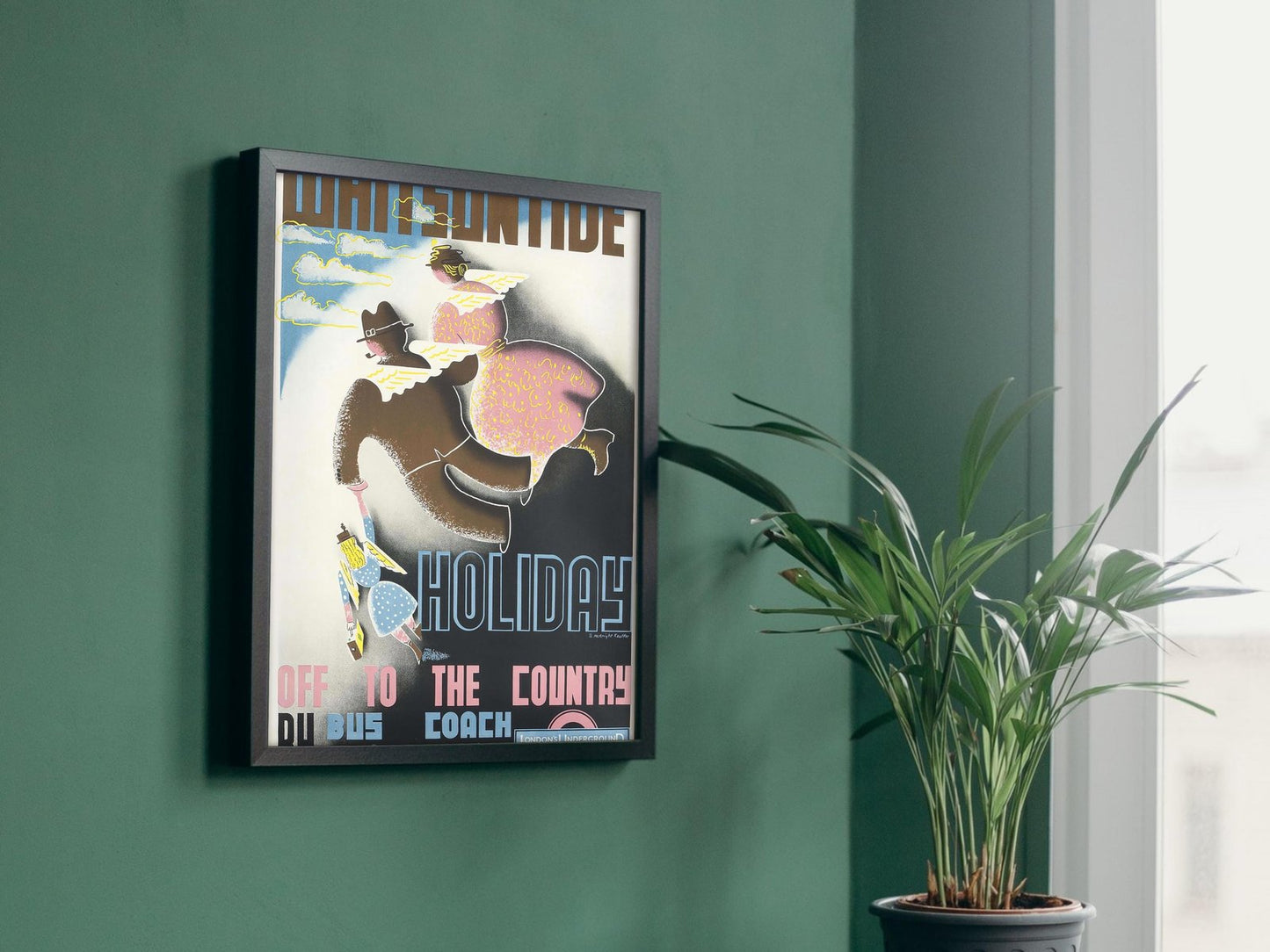Whitsuntide Holiday by Edward McKnight Kauffer, 1933, Vintage Ads and Posters movement, fine art print