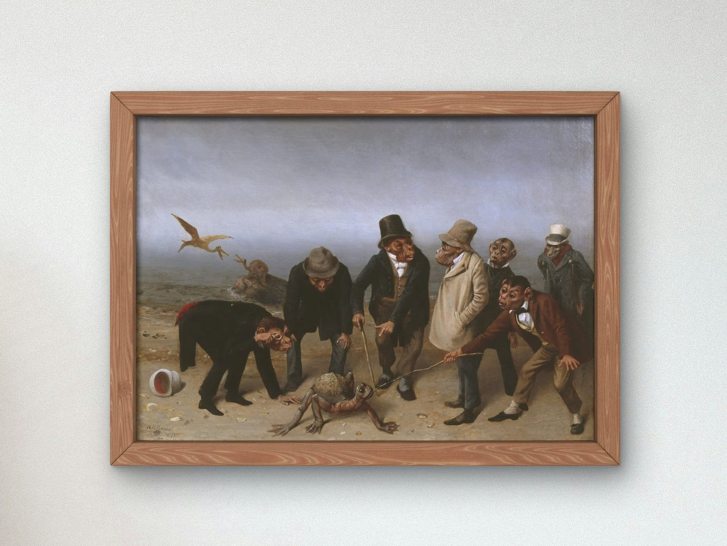 The Discovery of Adam by William Holbrook Beard, 1891, Mythology and Allegory, fine art print
