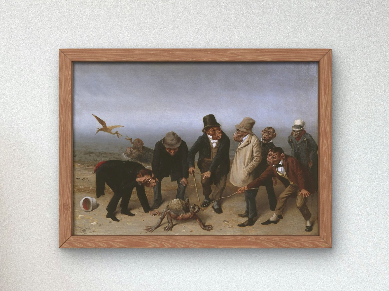 The Discovery of Adam by William Holbrook Beard, 1891, Mythology and Allegory, fine art print