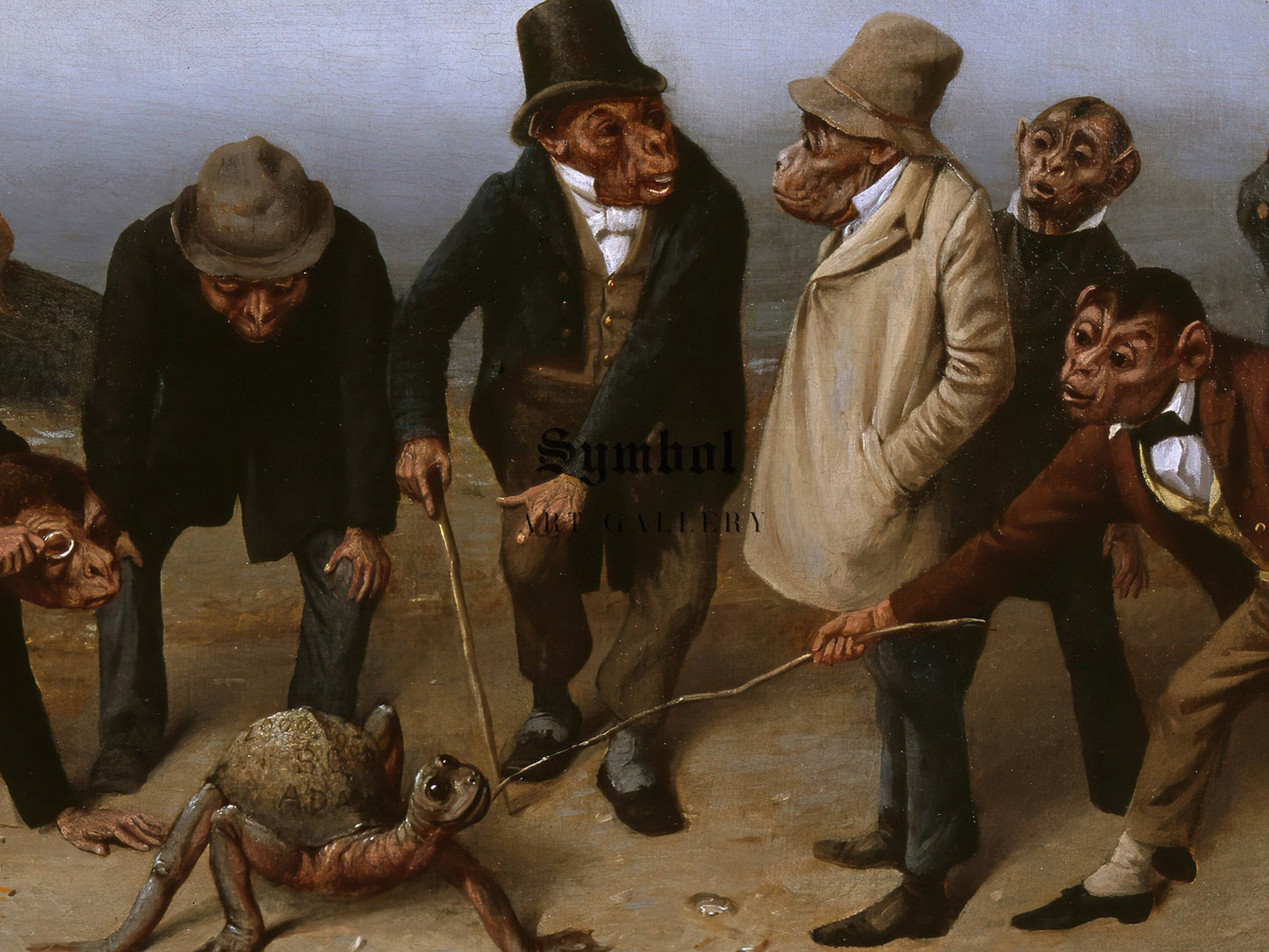 The Discovery of Adam by William Holbrook Beard, 1891, Mythology and Allegory, fine art print