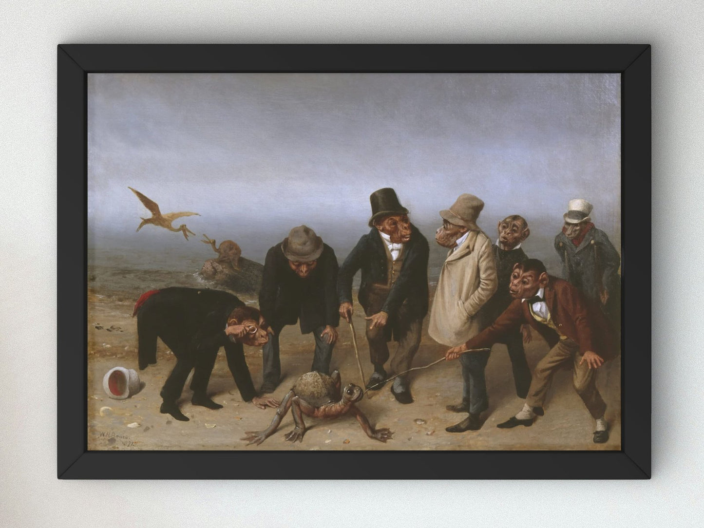 The Discovery of Adam by William Holbrook Beard, 1891, Mythology and Allegory, fine art print