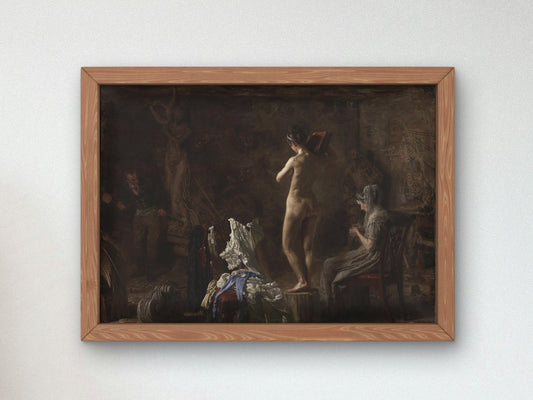 William Rush Carving His Allegorical Figure of the Schuylkill River by Thomas Eakins, 1876, Realism and Naturalism, fine art print