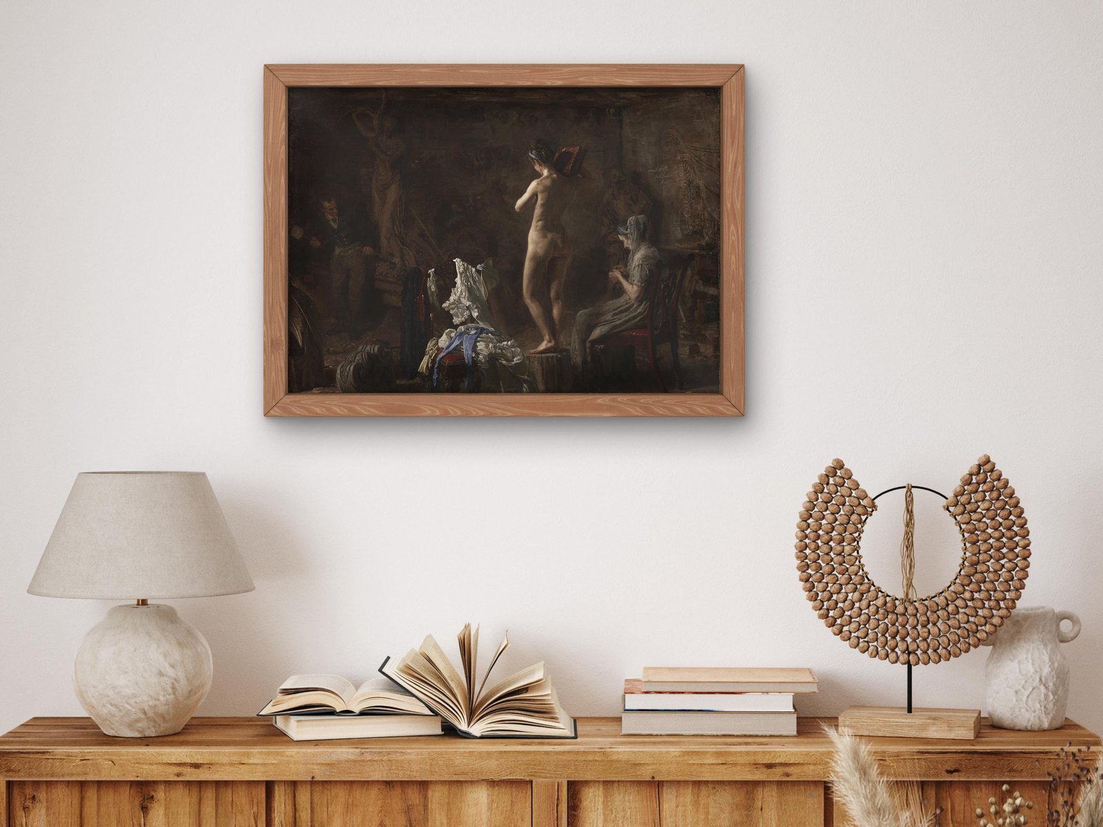 William Rush Carving His Allegorical Figure of the Schuylkill River by Thomas Eakins, 1876, Realism and Naturalism, fine art print