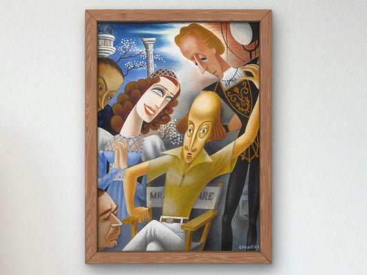 William Shakespeare and Metro Goldwyn Mayer by Miguel Covarrubias, 1936, Art Deco and American Modernism, fine art print