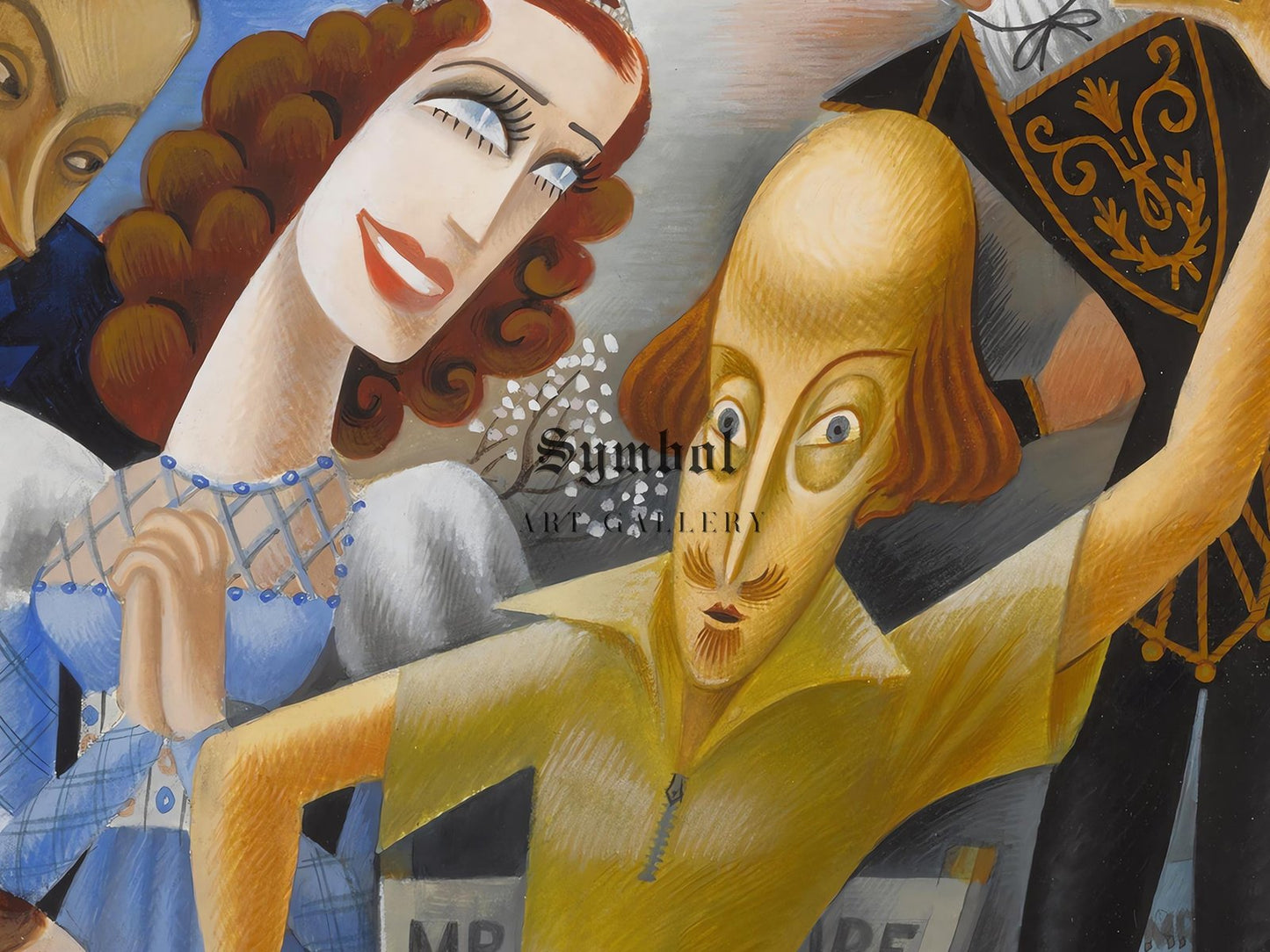 William Shakespeare and Metro Goldwyn Mayer by Miguel Covarrubias, 1936, Art Deco and American Modernism, fine art print