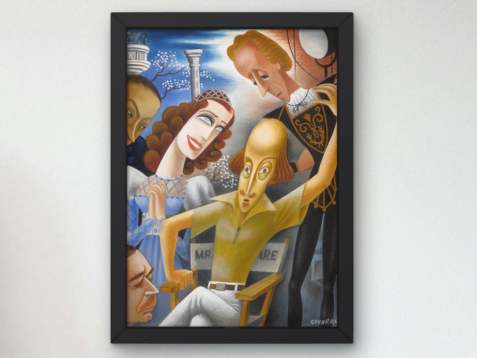 William Shakespeare and Metro Goldwyn Mayer by Miguel Covarrubias, 1936, Art Deco and American Modernism, fine art print