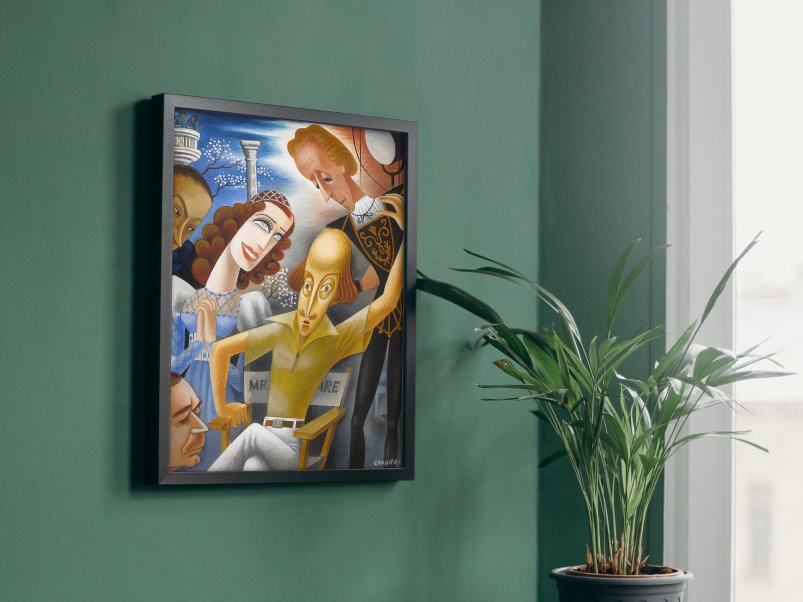 William Shakespeare and Metro Goldwyn Mayer by Miguel Covarrubias, 1936, Art Deco and American Modernism, fine art print