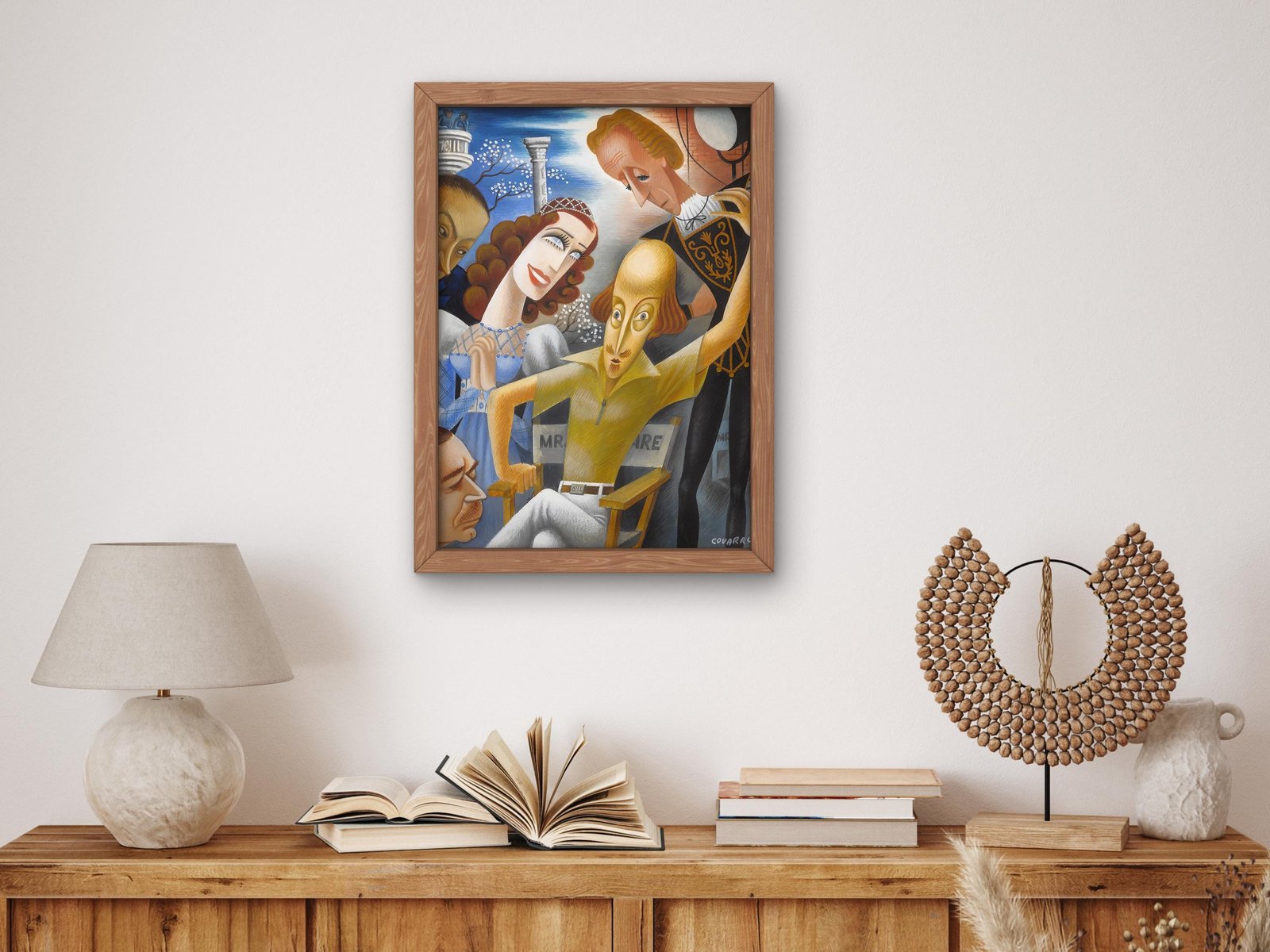 William Shakespeare and Metro Goldwyn Mayer by Miguel Covarrubias, 1936, Art Deco and American Modernism, fine art print