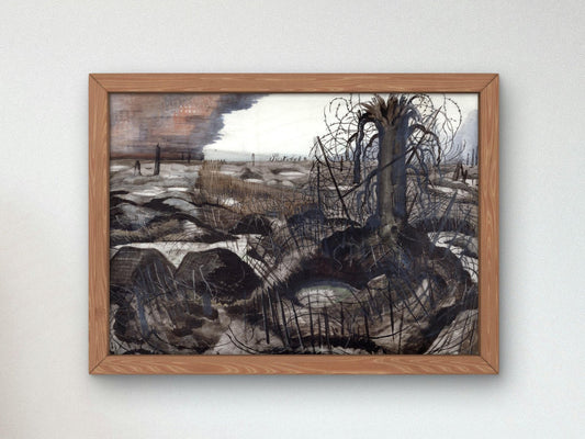 Wire by Paul Nash, 1918, Cubism and Abstract Art, fine art print