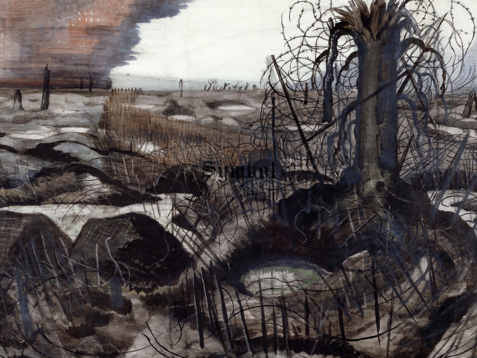 Wire by Paul Nash, 1918, Cubism and Abstract Art, fine art print
