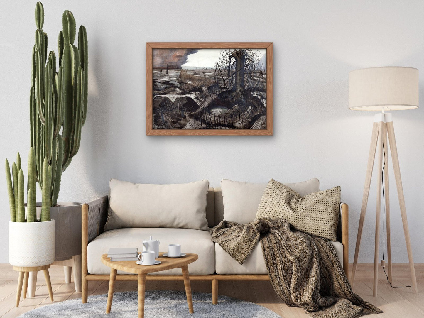 Wire by Paul Nash, 1918, Cubism and Abstract Art, fine art print