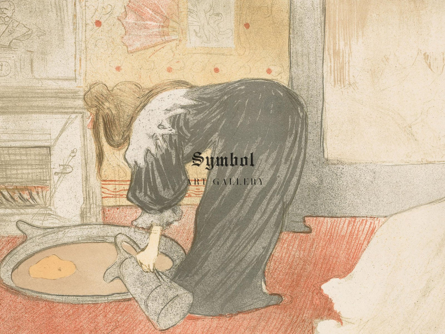 Woman at the Tub by Henri de Toulouse-Lautrec, 1896, Art Nouveau and Belle Époque, fine art print