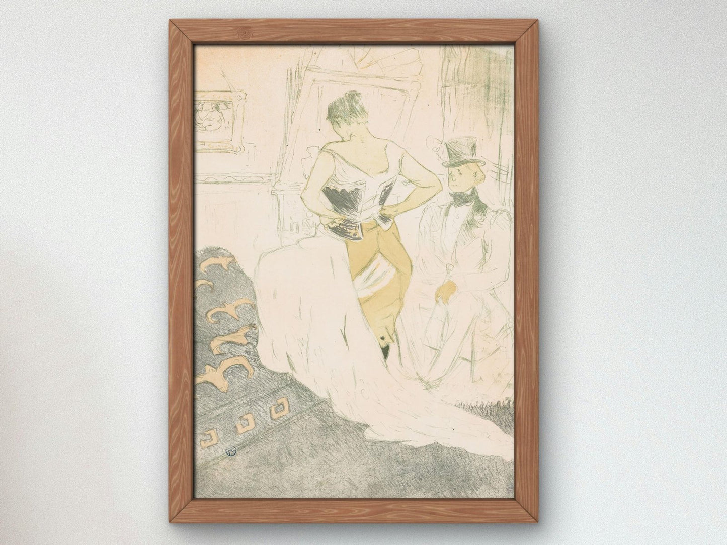 Woman in a Corset by Henri de Toulouse-Lautrec, 1896, Art Nouveau and Belle Époque, fine art print