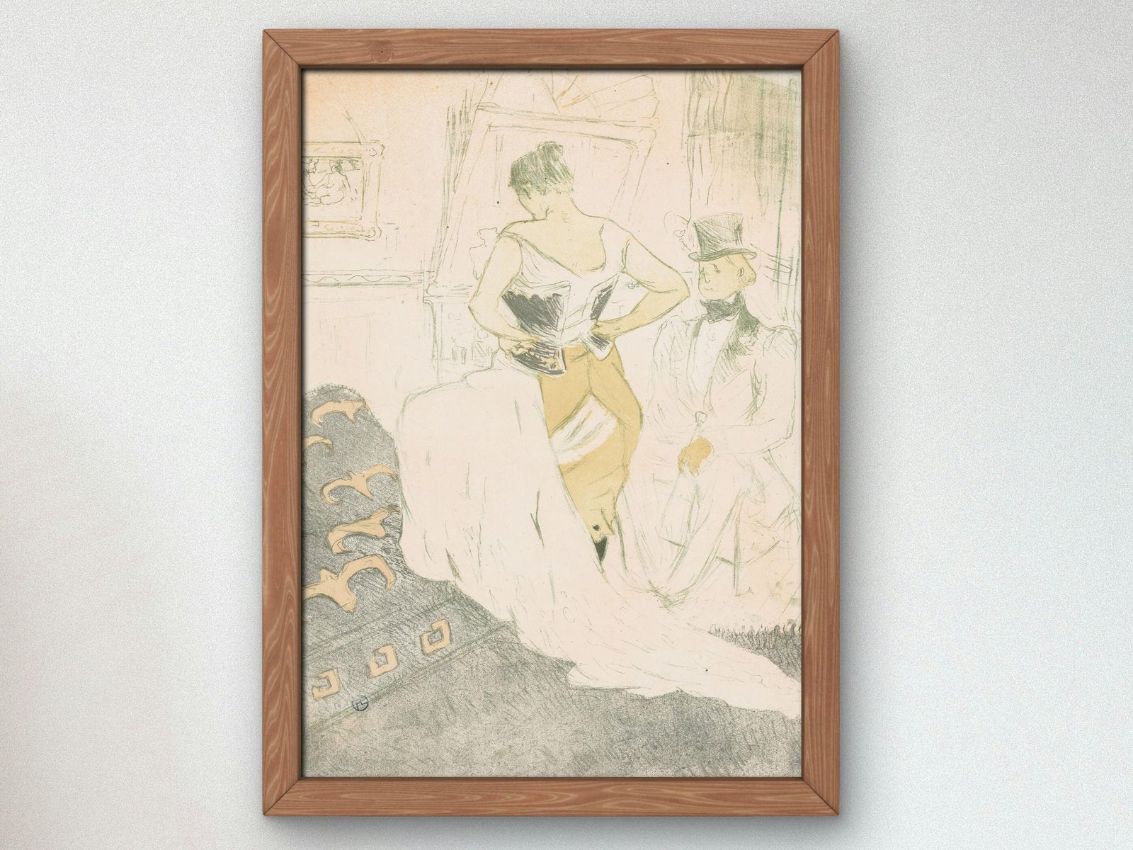 Woman in a Corset by Henri de Toulouse-Lautrec, 1896, Art Nouveau and Belle Époque, fine art print