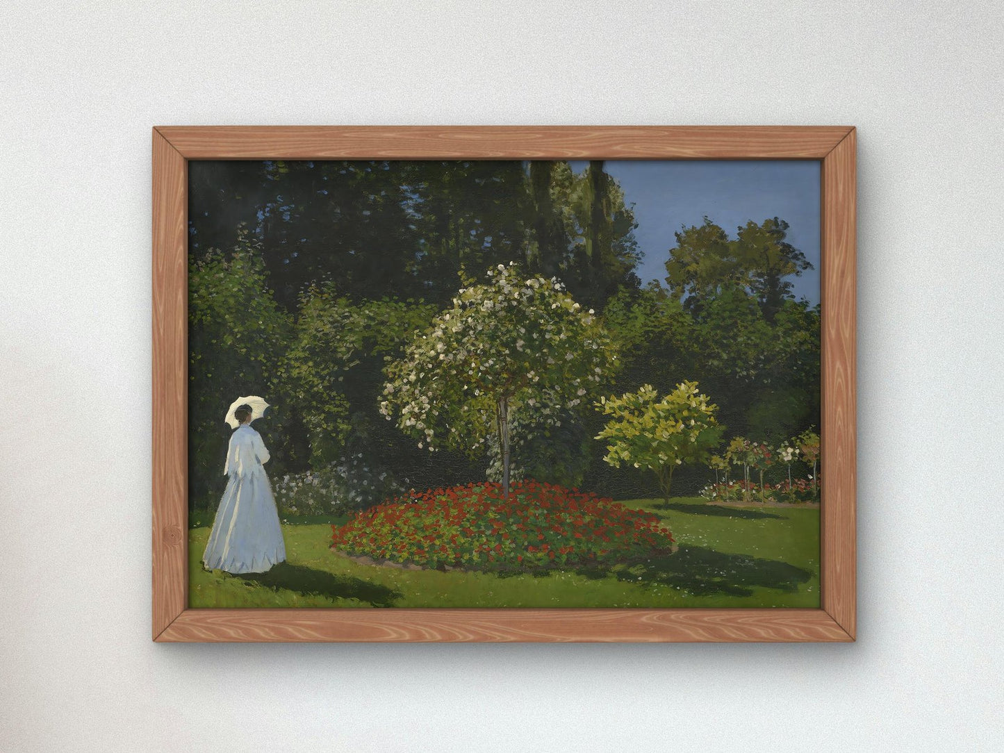 Woman in the Garden, Sainte-Adresse by Claude Monet, 1867, Impressionism, fine art print