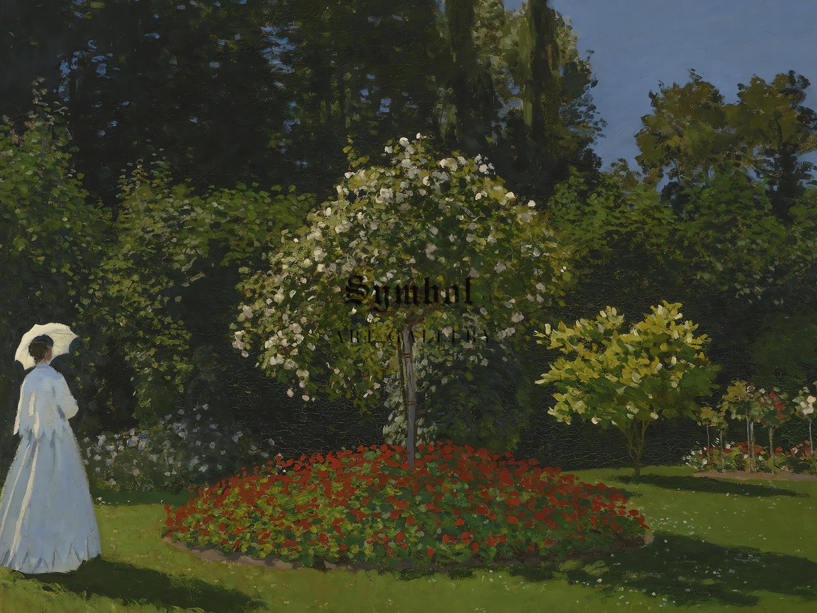 Woman in the Garden, Sainte-Adresse by Claude Monet, 1867, Impressionism, fine art print