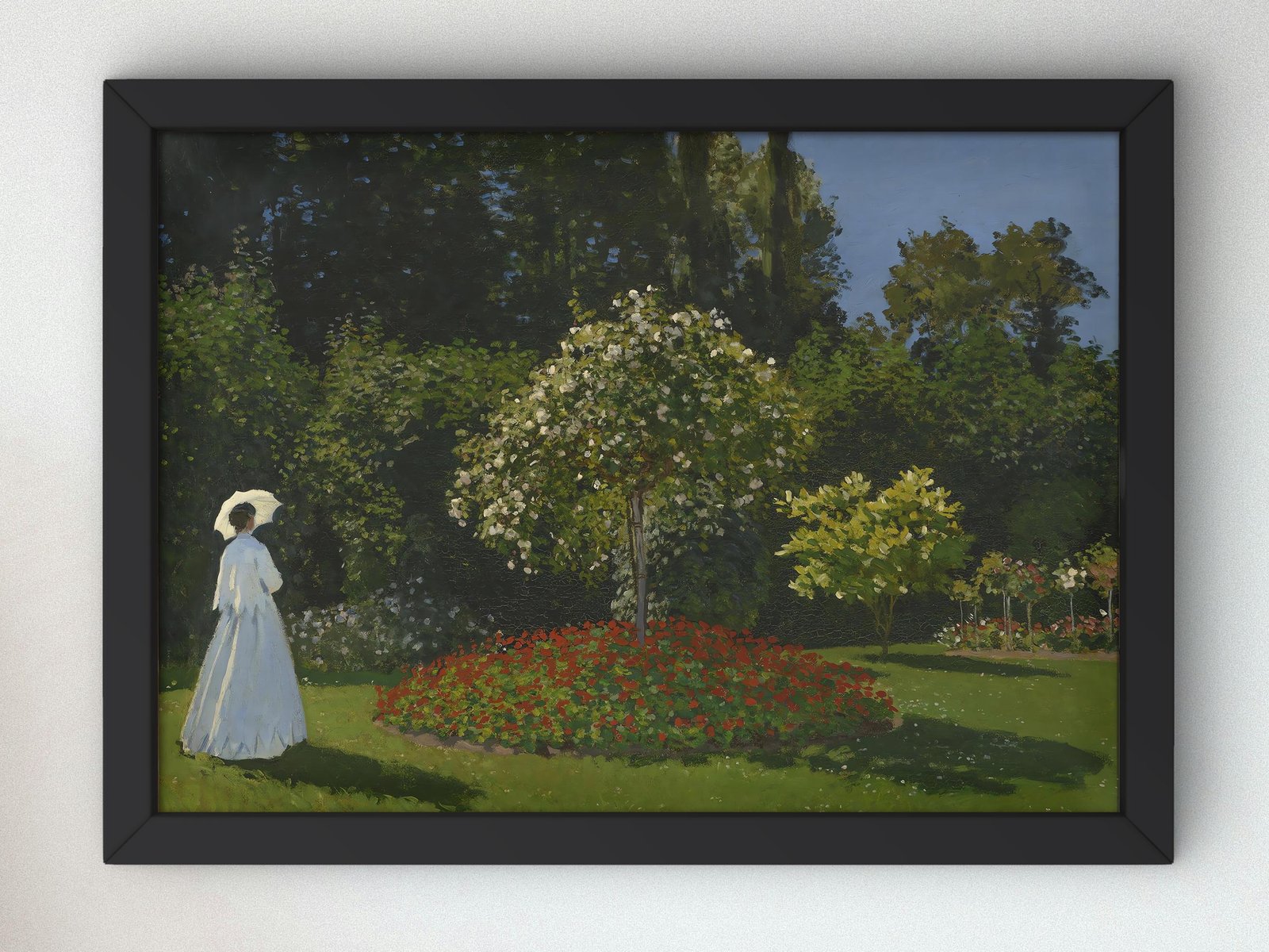Woman in the Garden, Sainte-Adresse by Claude Monet, 1867, Impressionism, fine art print