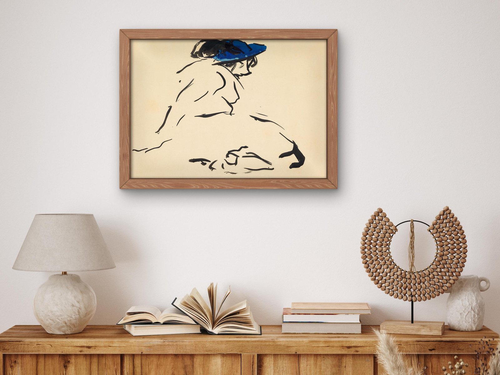 Woman Seated on Ground by Francis Cadell, 1915, Art Deco and American Modernism, fine art print