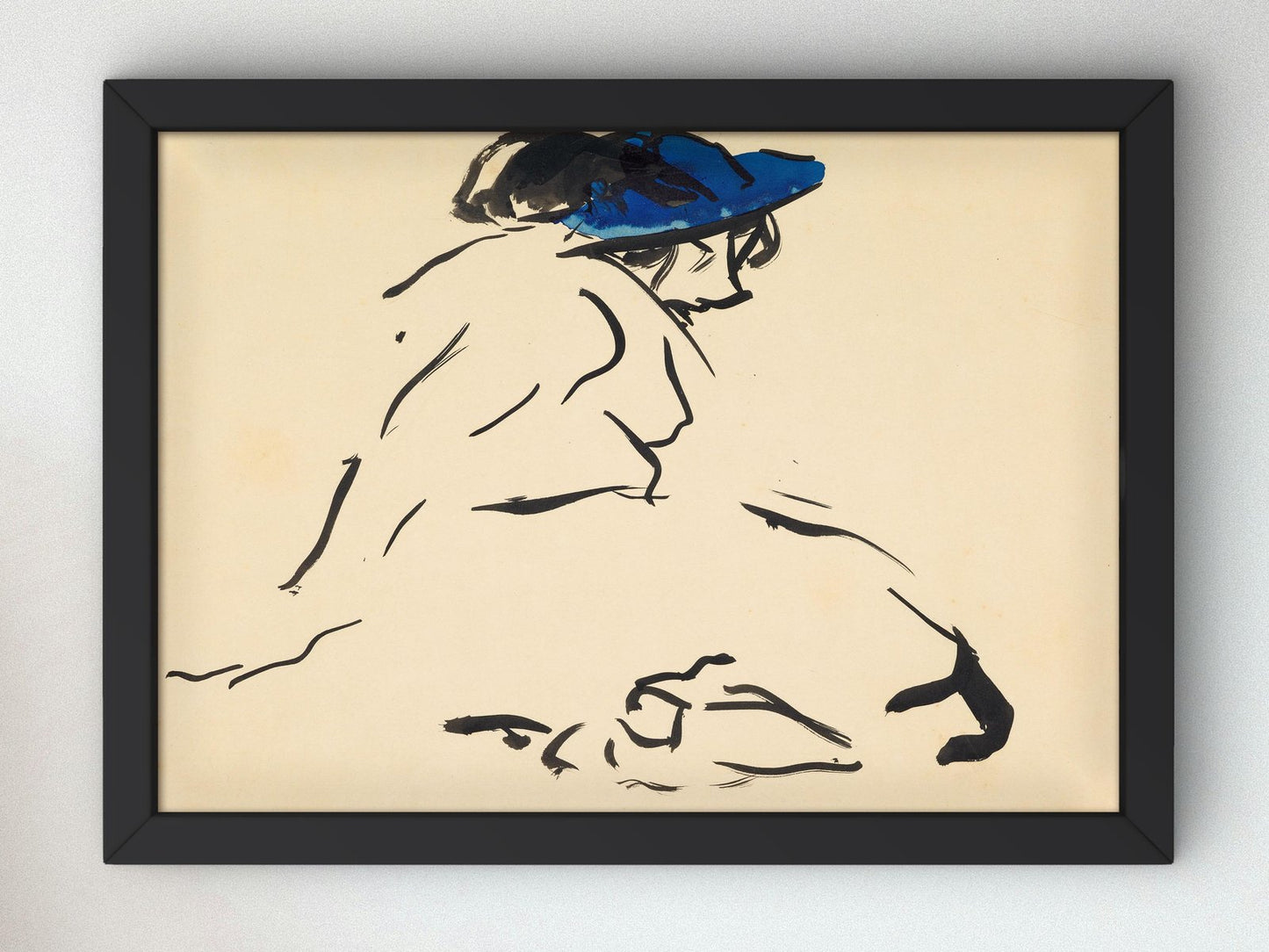 Woman Seated on Ground by Francis Cadell, 1915, Art Deco and American Modernism, fine art print