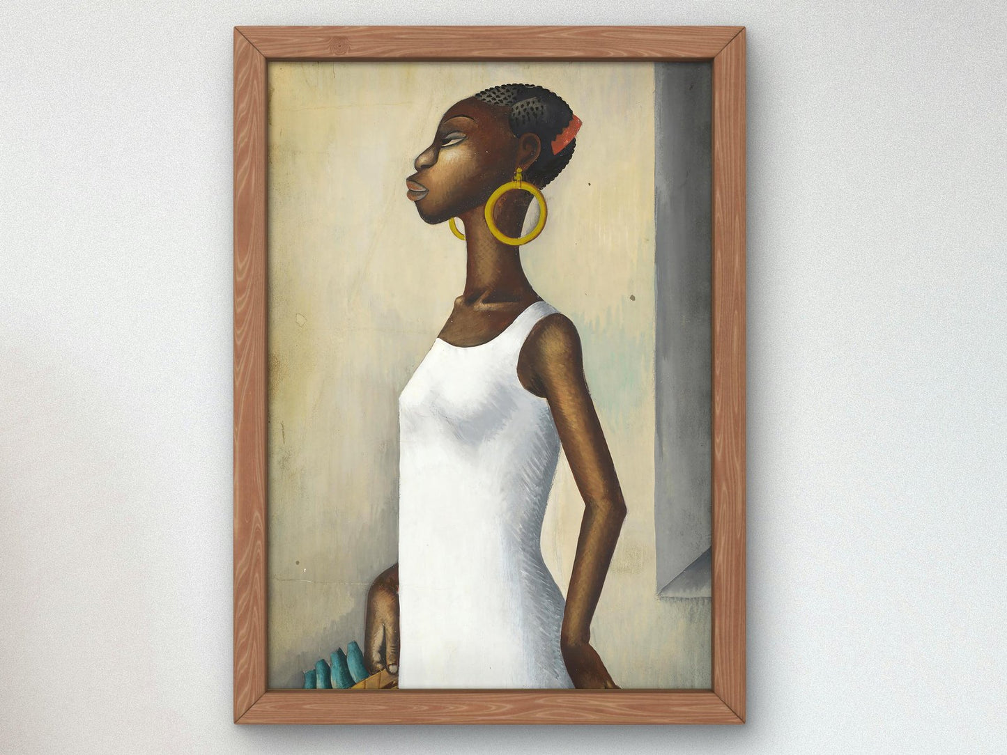Woman with Basket by Miguel Covarrubias, 1940, Art Deco and American Modernism, fine art print