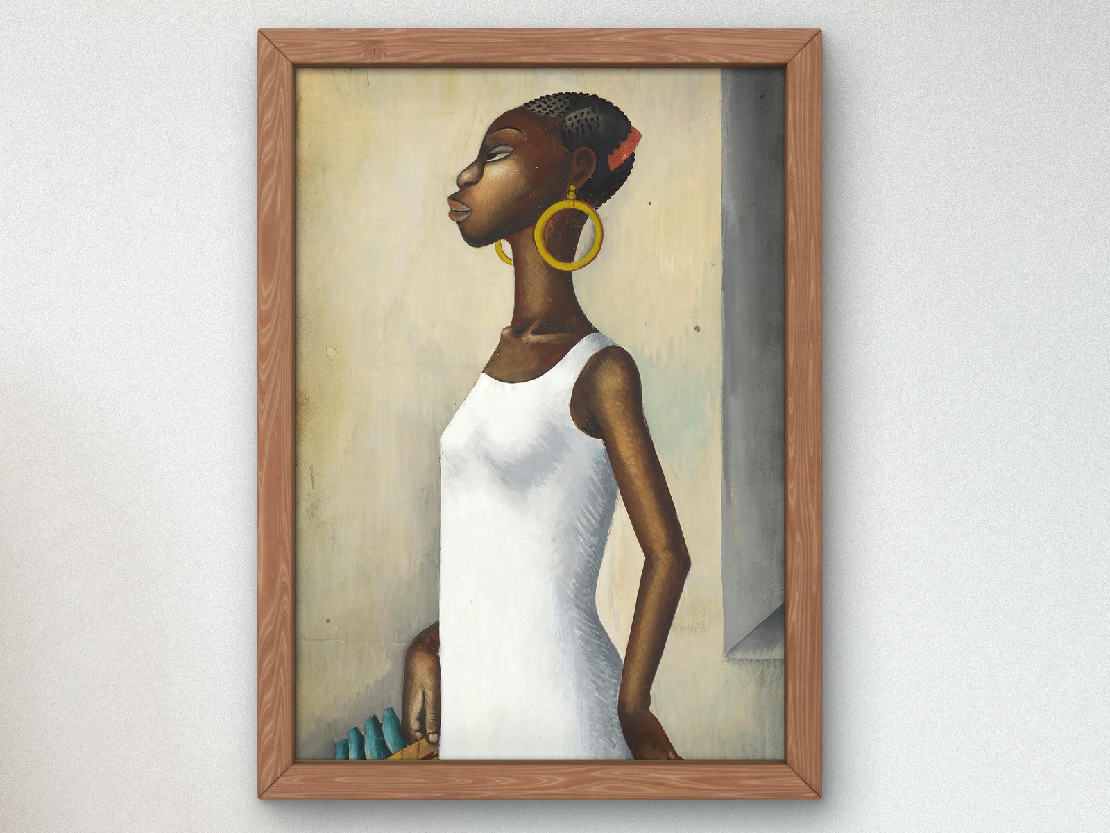Woman with Basket by Miguel Covarrubias, 1940, Art Deco and American Modernism, fine art print