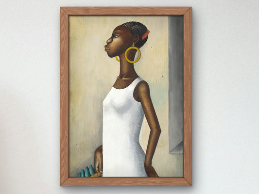 Woman with Basket by Miguel Covarrubias, 1940, Art Deco and American Modernism, fine art print