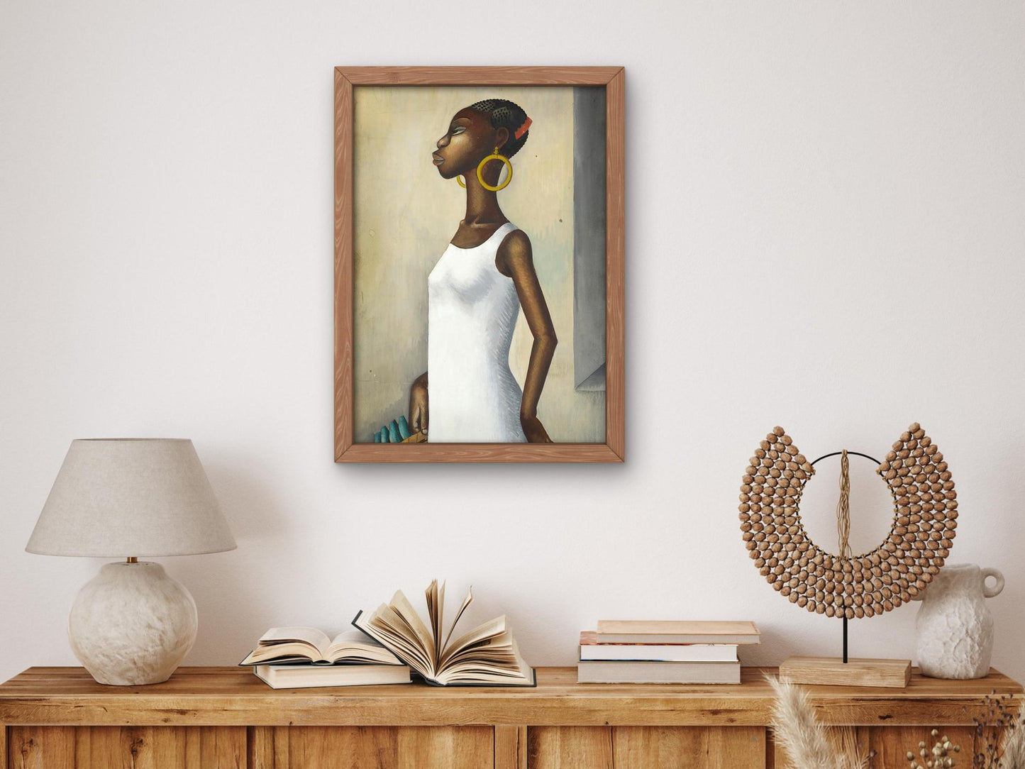 Woman with Basket by Miguel Covarrubias, 1940, Art Deco and American Modernism, fine art print