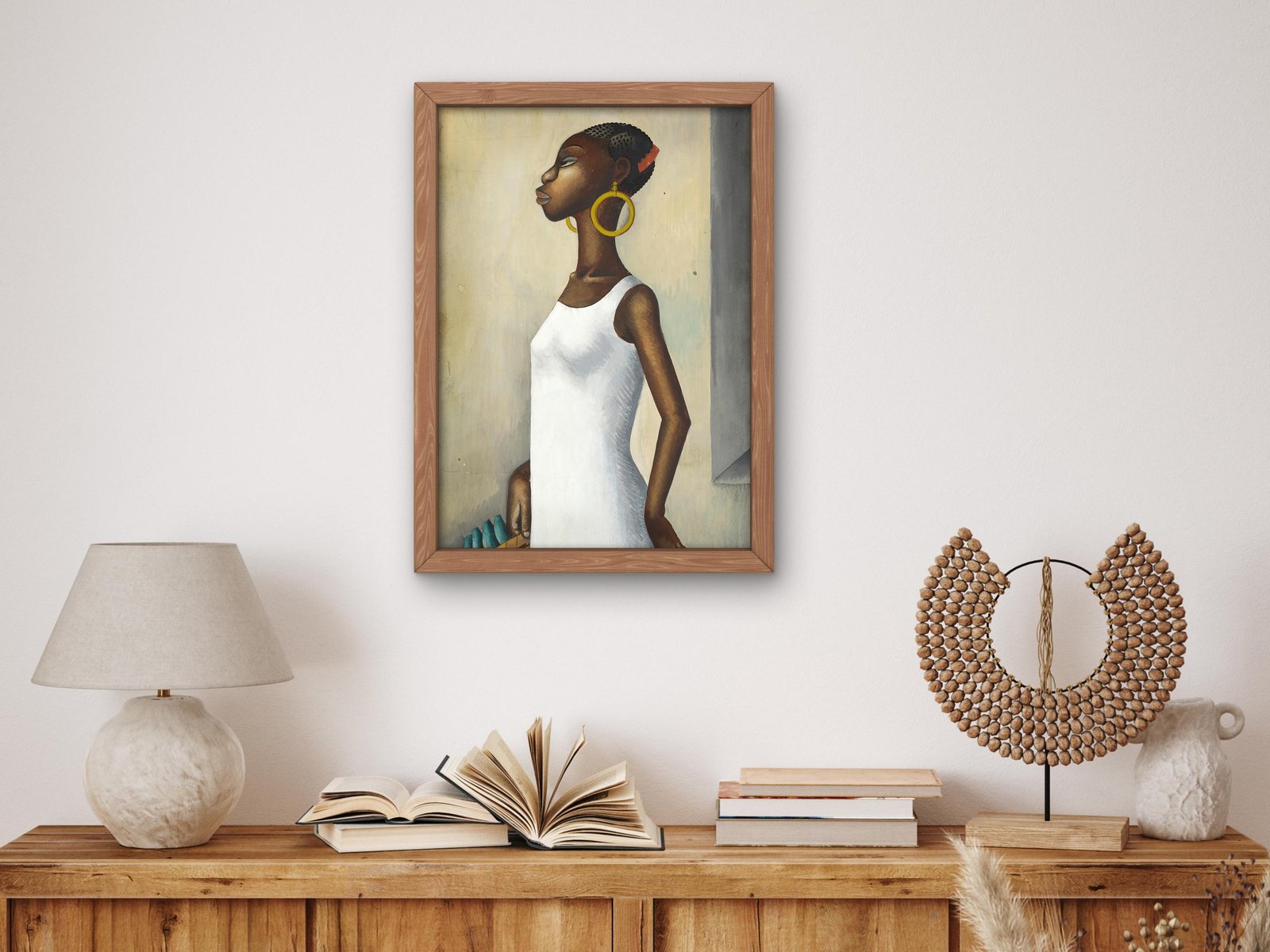 Woman with Basket by Miguel Covarrubias, 1940, Art Deco and American Modernism, fine art print