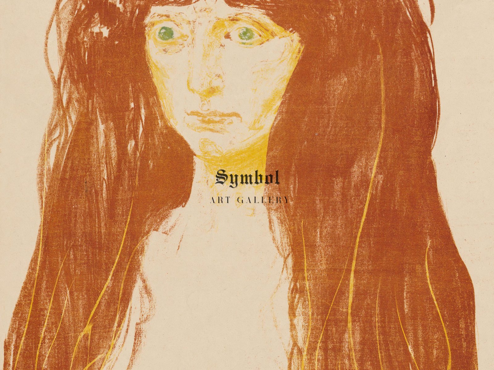 Woman with Red Hair and Green Eyes by unknown artist, 1901, fine art print