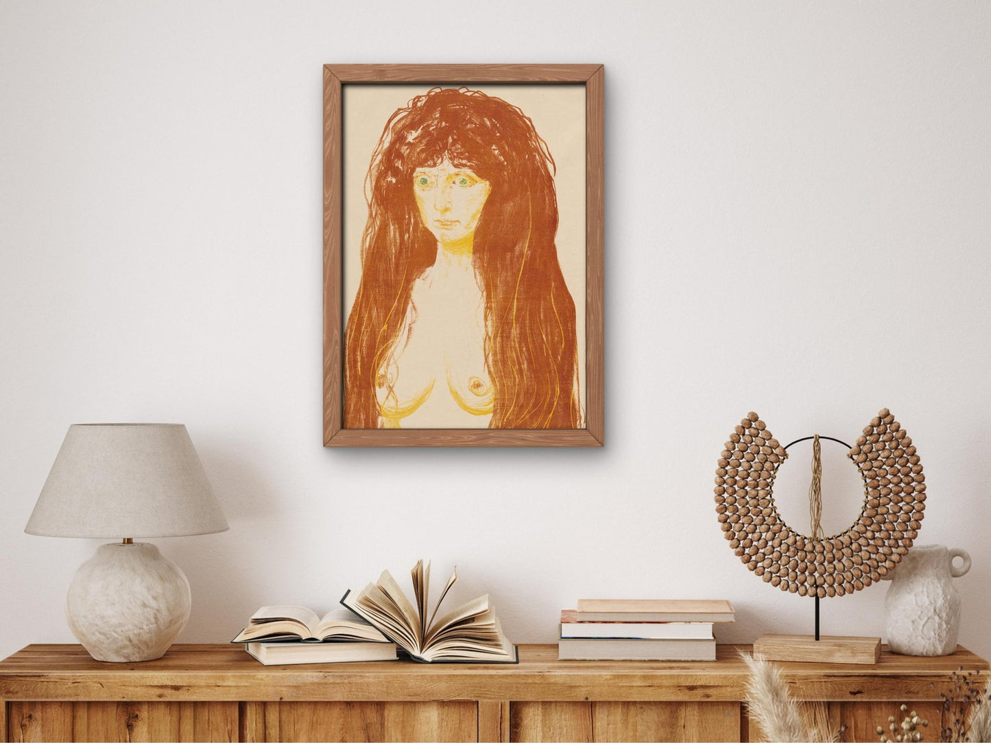 Woman with Red Hair and Green Eyes by unknown artist, 1901, fine art print