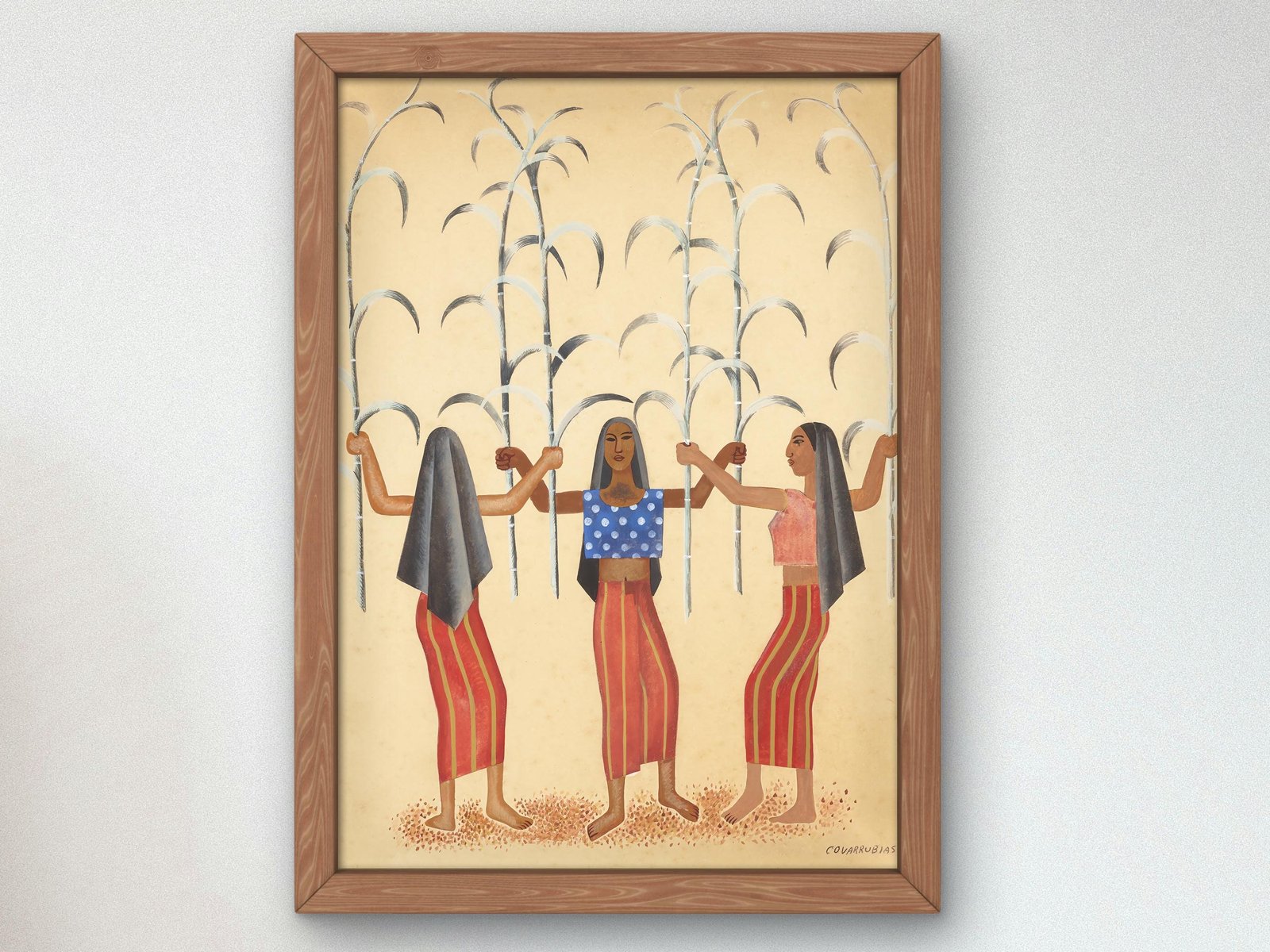 Women in Sugarcane Field by Miguel Covarrubias, 1935, Art Deco and American Modernism, fine art print